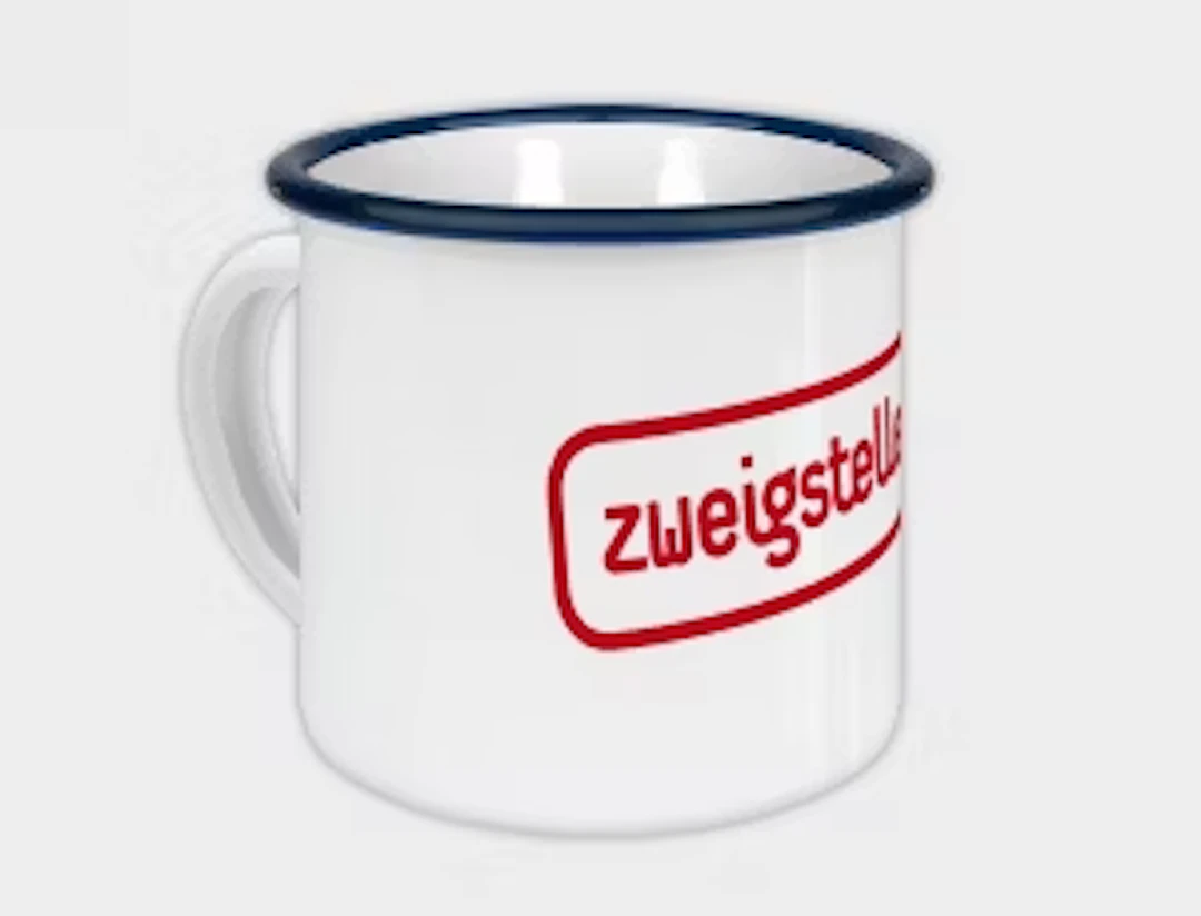 Emailletasse "Zweigstelle Berlin" - Zweigstelle Berlin