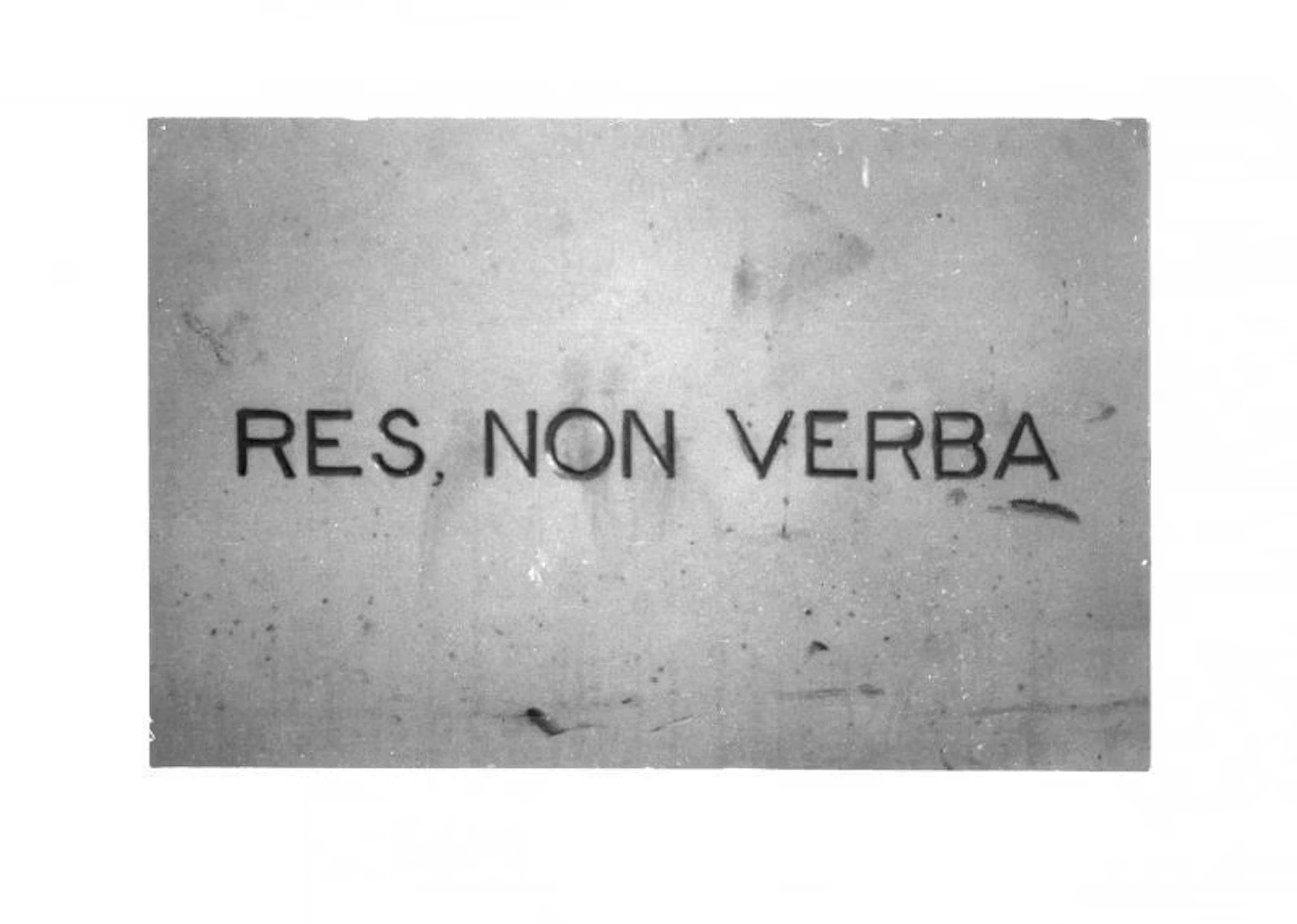 Jochen Gerz "RES, NON VERBA" - Zweigstelle Berlin