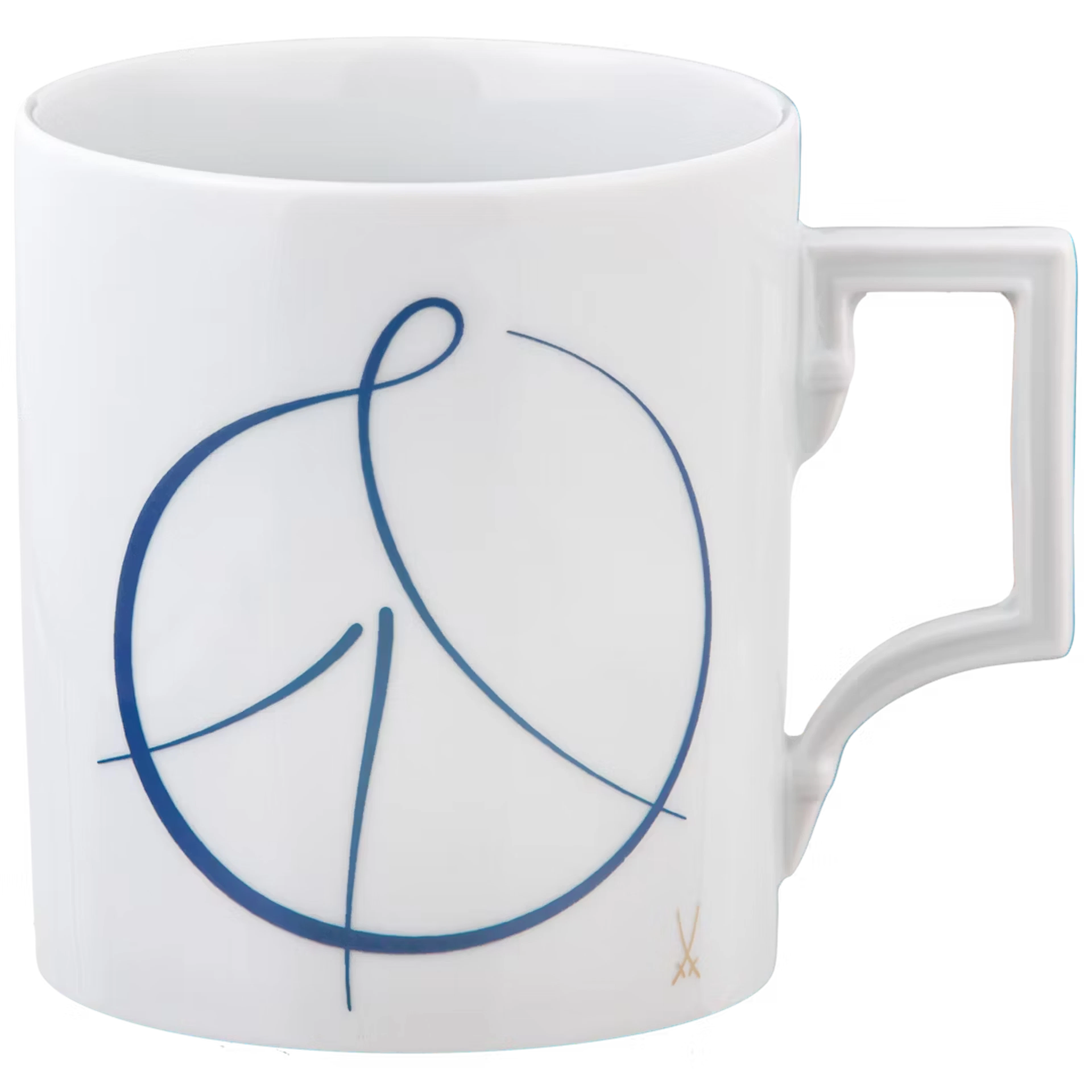 MEISSEN Mug "Peace Sign, blau" - Zweigstelle Berlin
