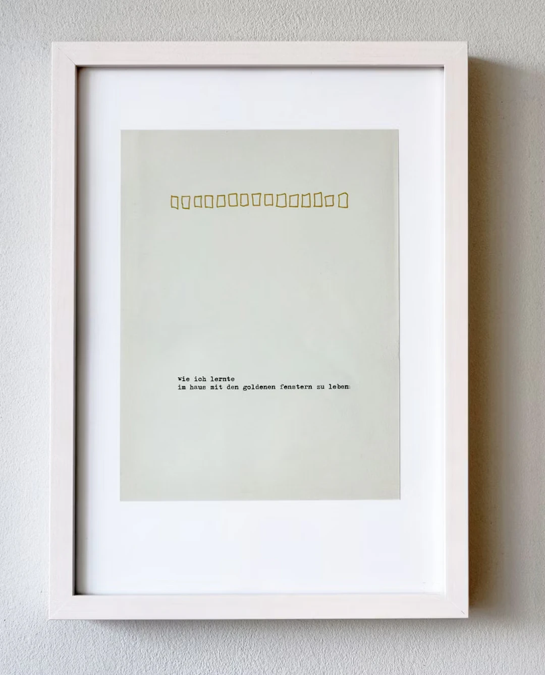 Bettina Hutschek "Typewriting (goldene Fenster)" - Zweigstelle Berlin