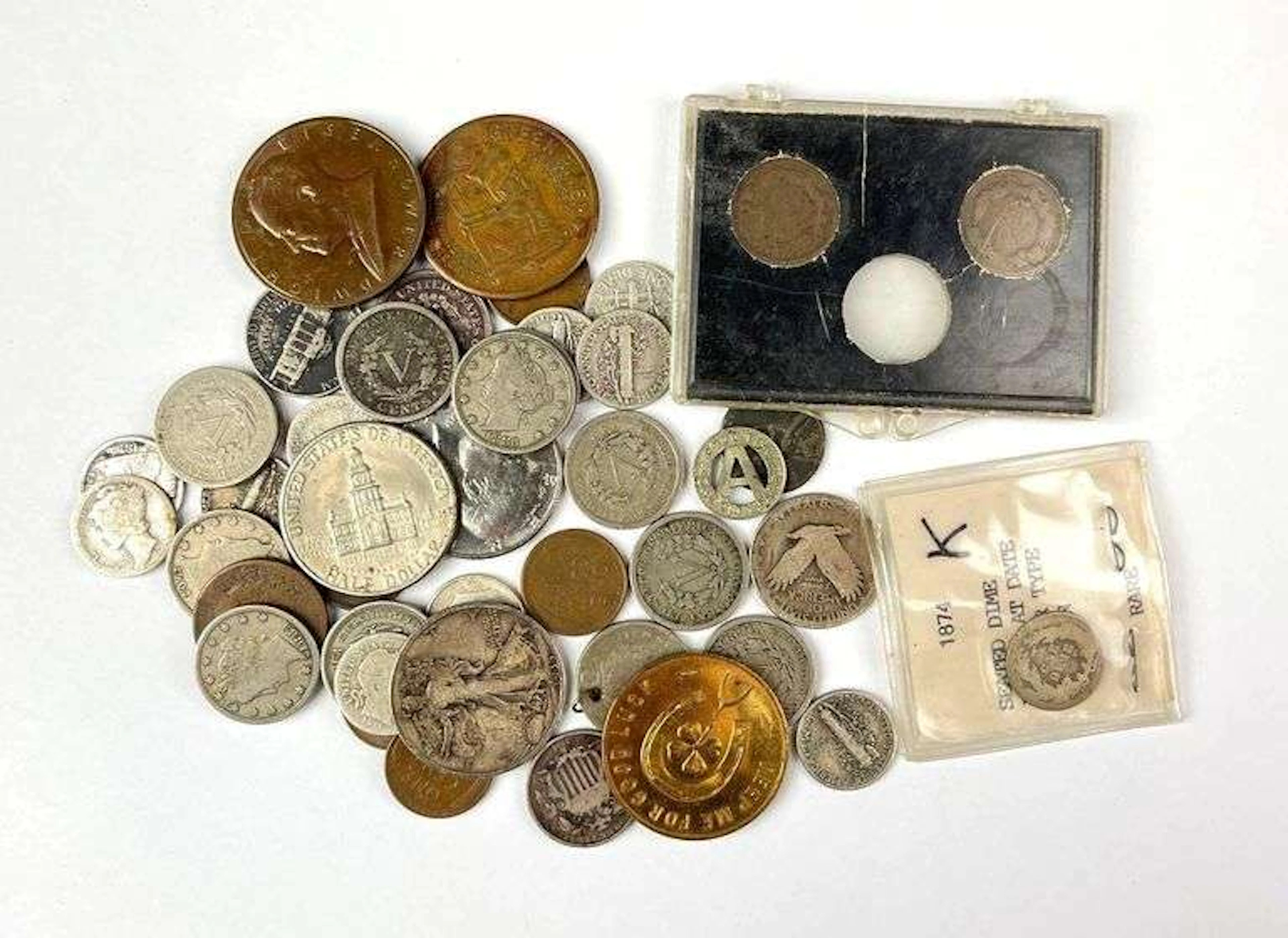 Group of 39 US Coins and More