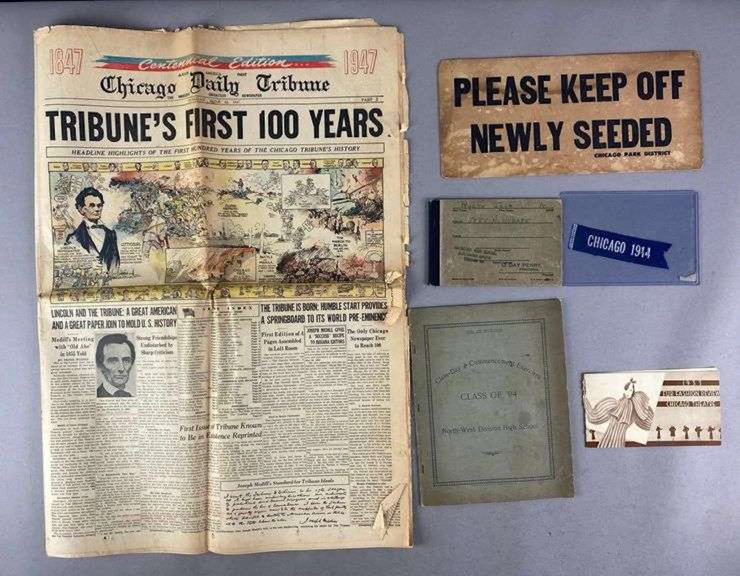 Group of 6 Vintage Chicago Ephemera and More