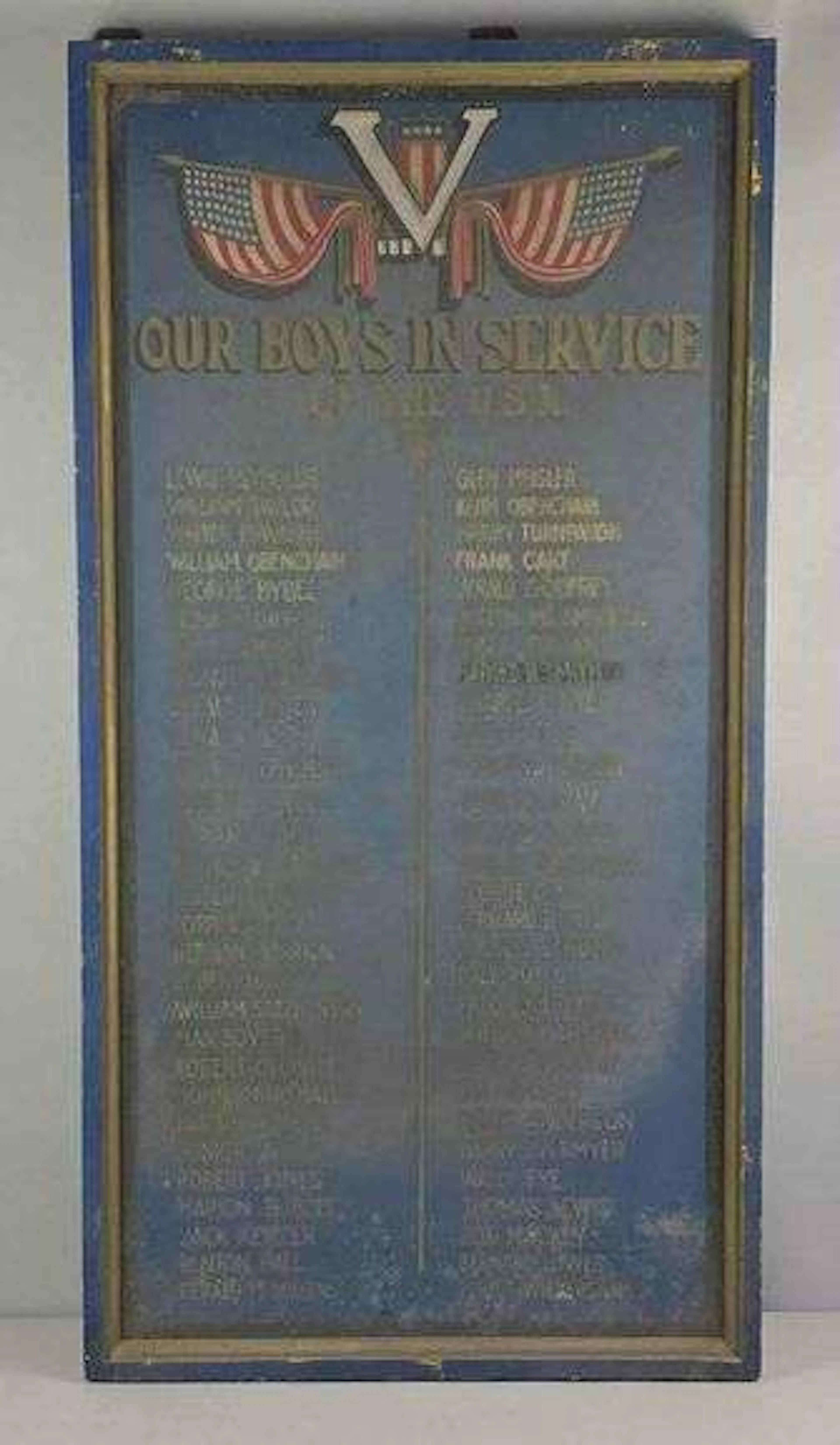 WW2 Era BSA Honor Roll Our Boys In Service Wood Plaque