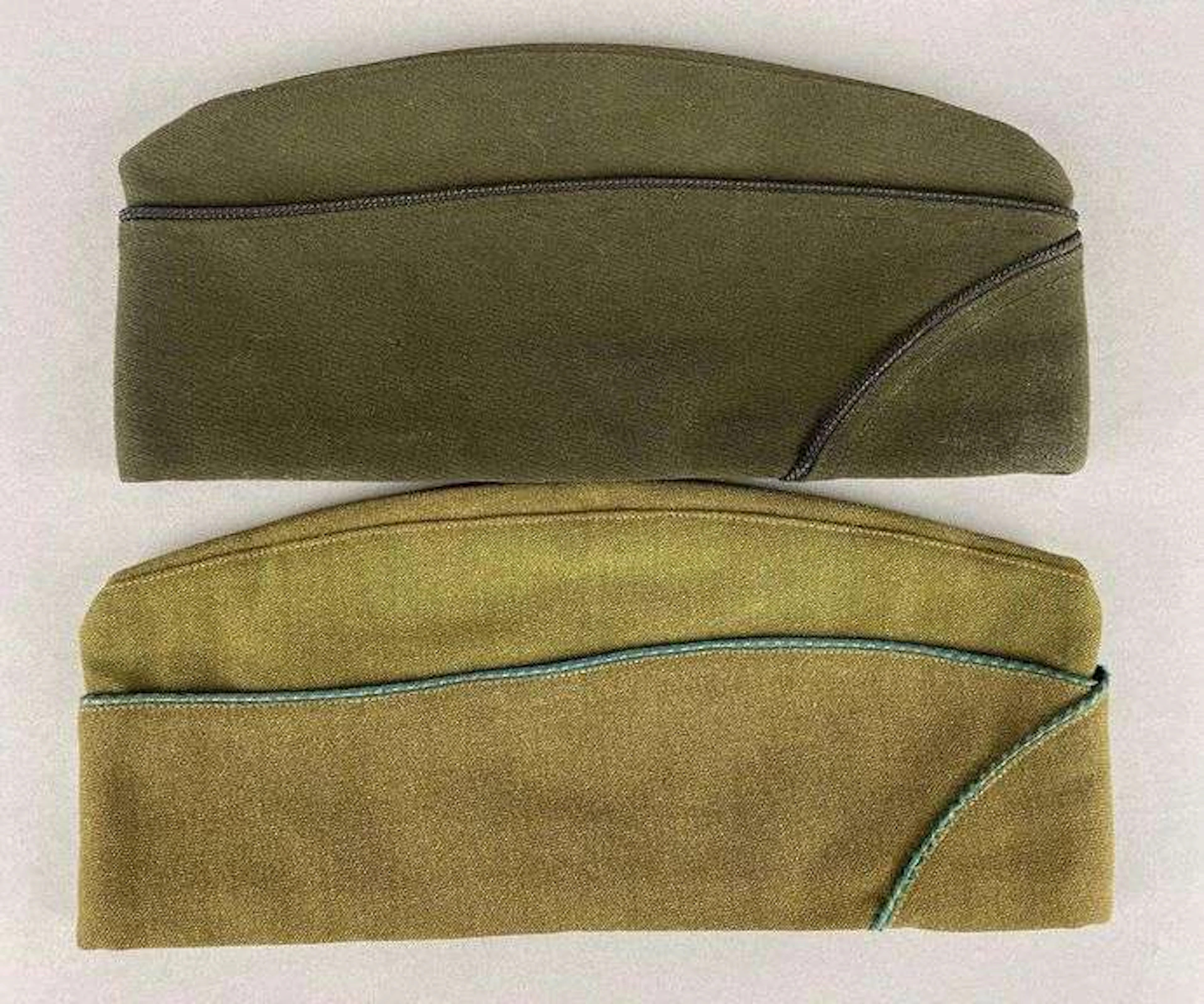 Group of 2 WW2 British Made U.S. Overseas Caps