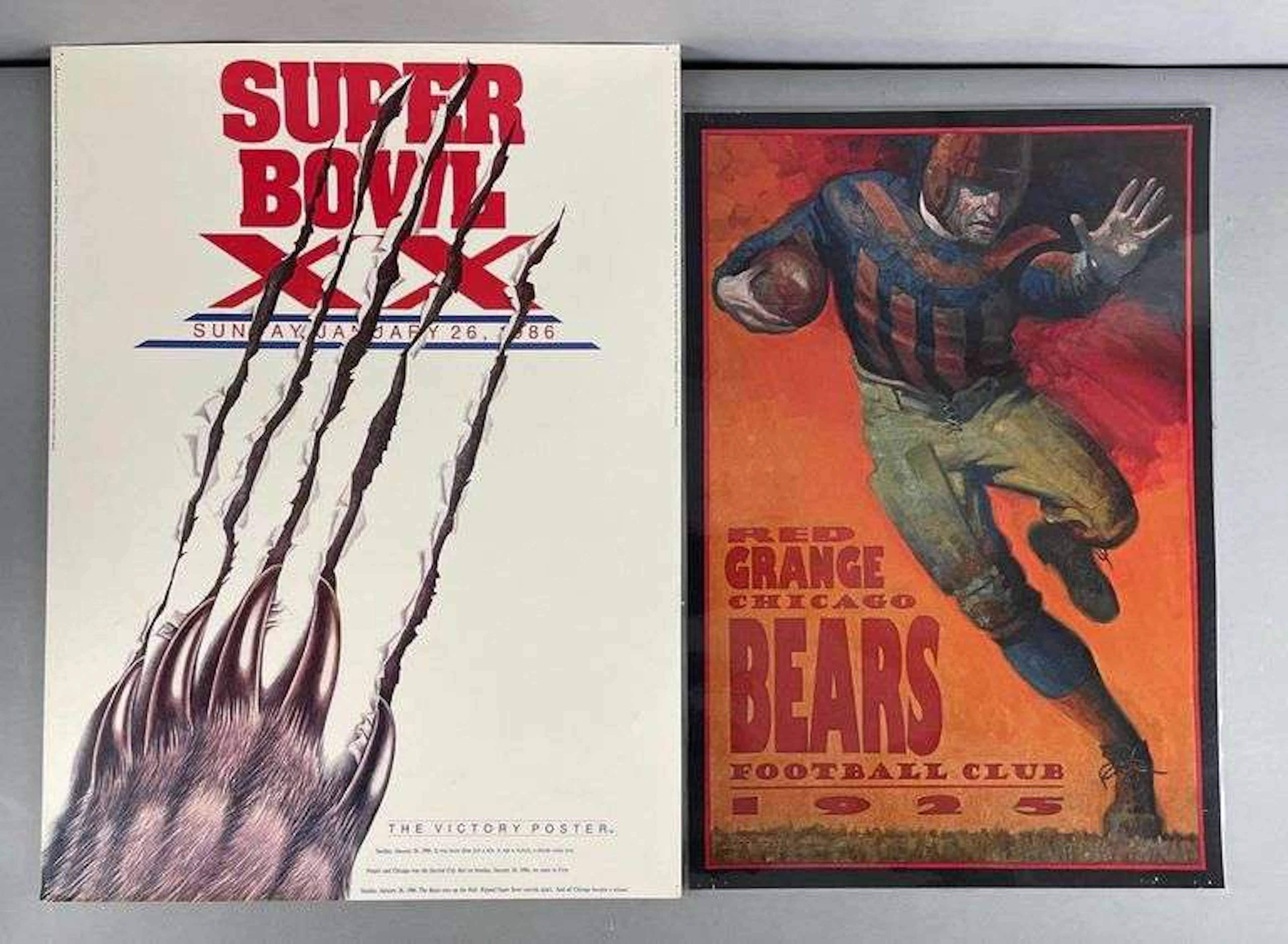 Group of 2 Chicago Bears Posters