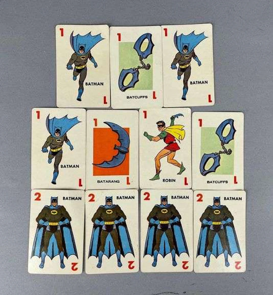 Group of 11 Vintage Batman Playing Cards