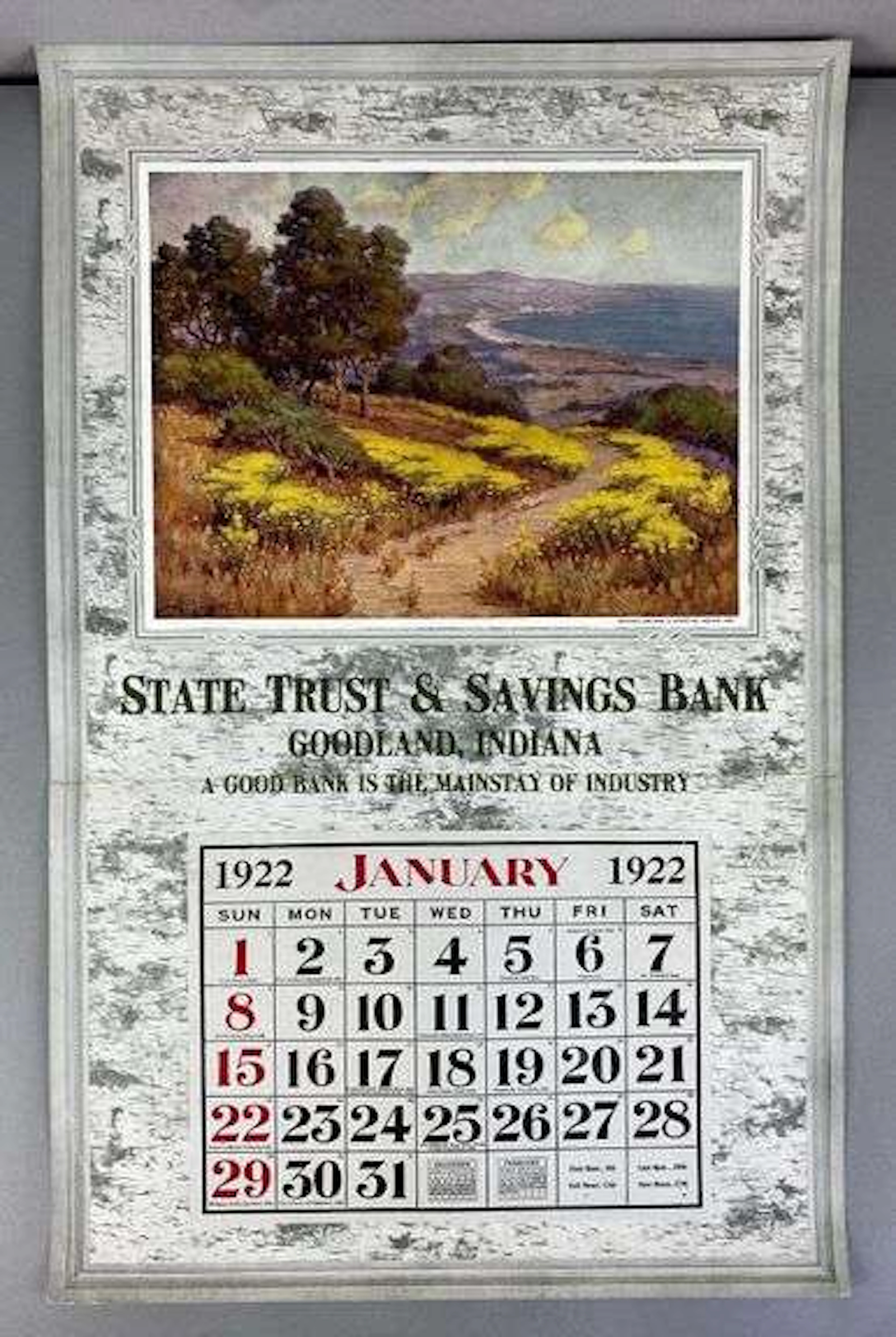 Group of 1920s Advertising Art Calendars and Print