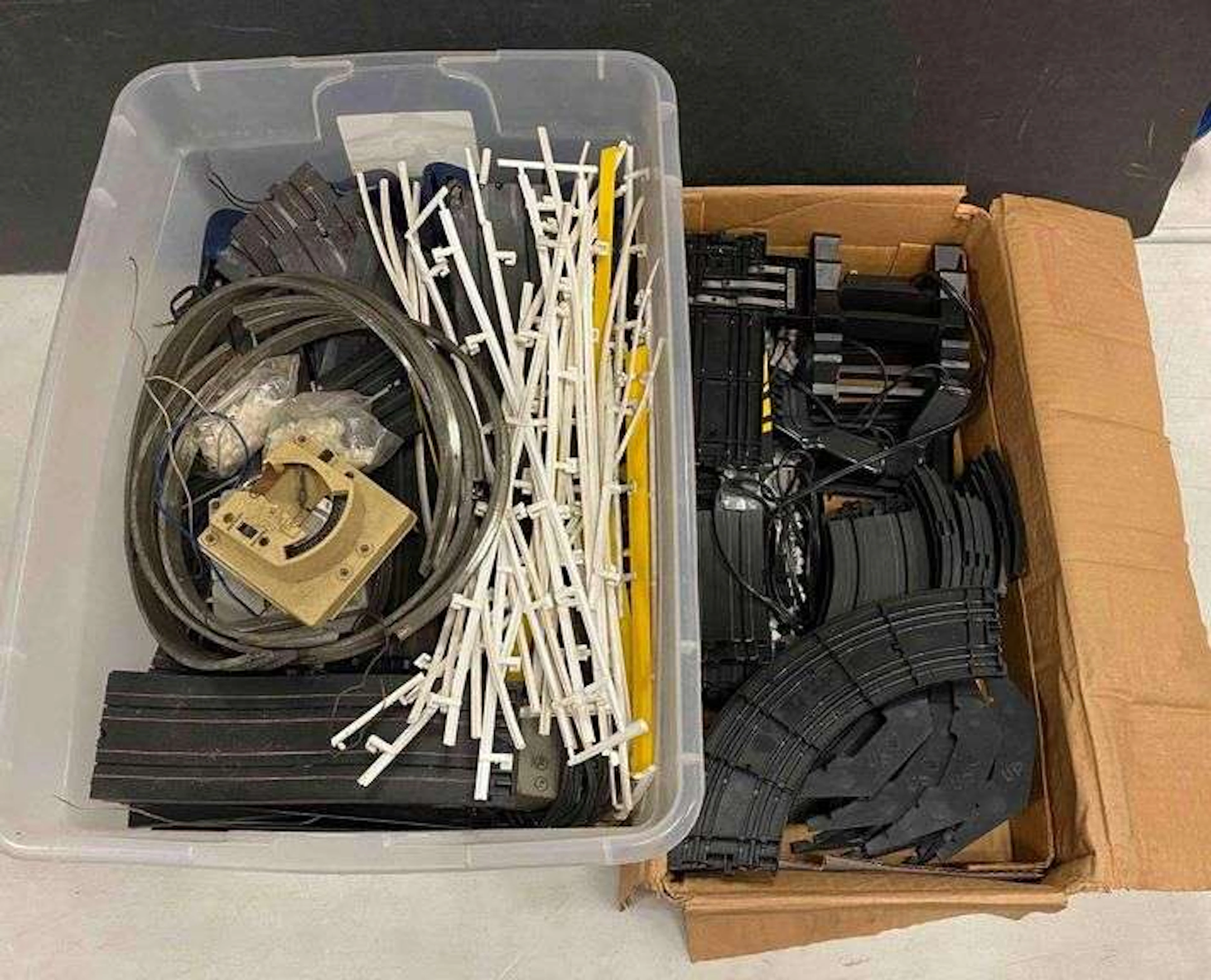 Group of 30+ Slot Cars Racing Tracks and More