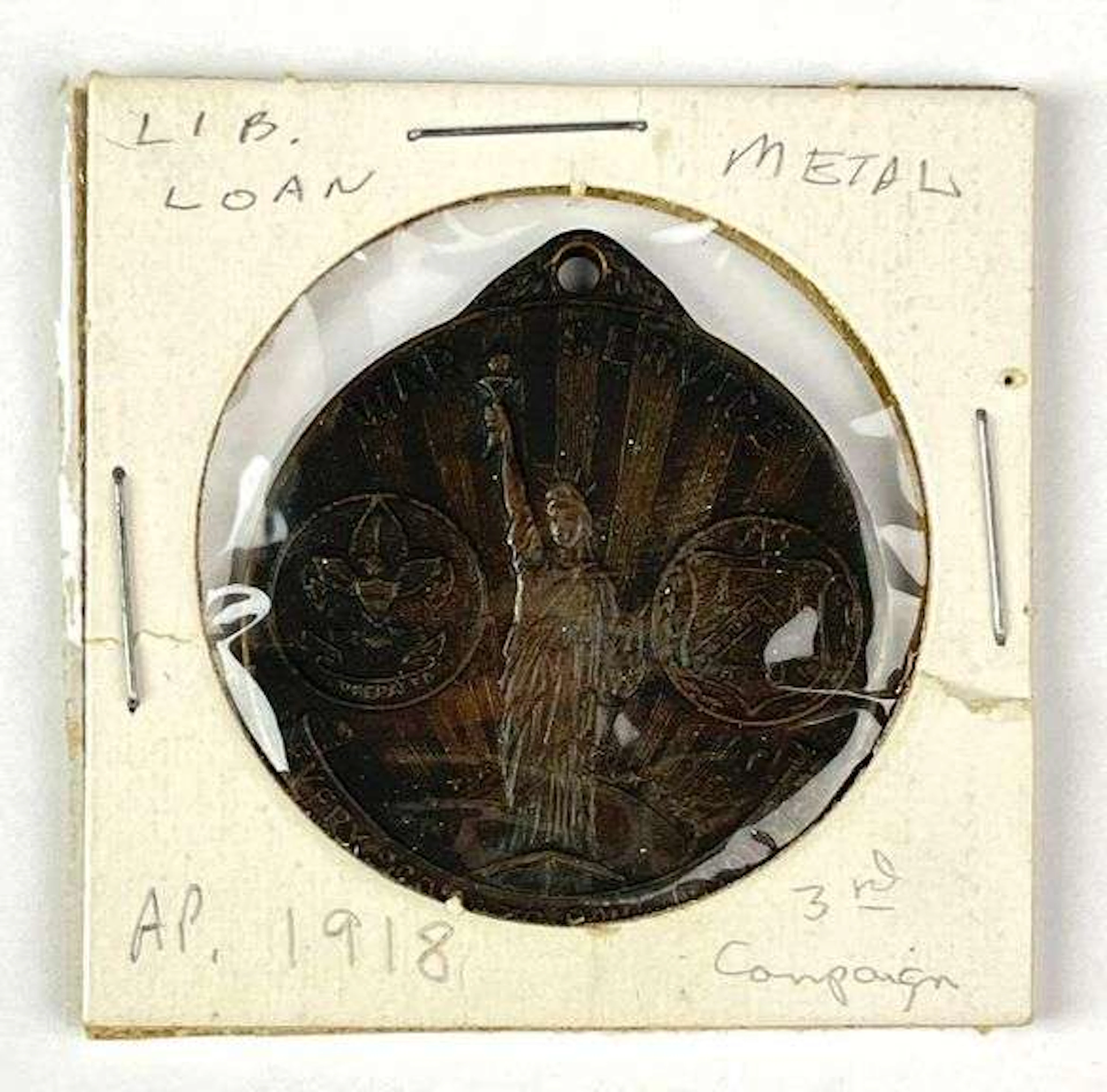 1918 Antique Boy Scouts of America Liberty Loan War Service Medallion