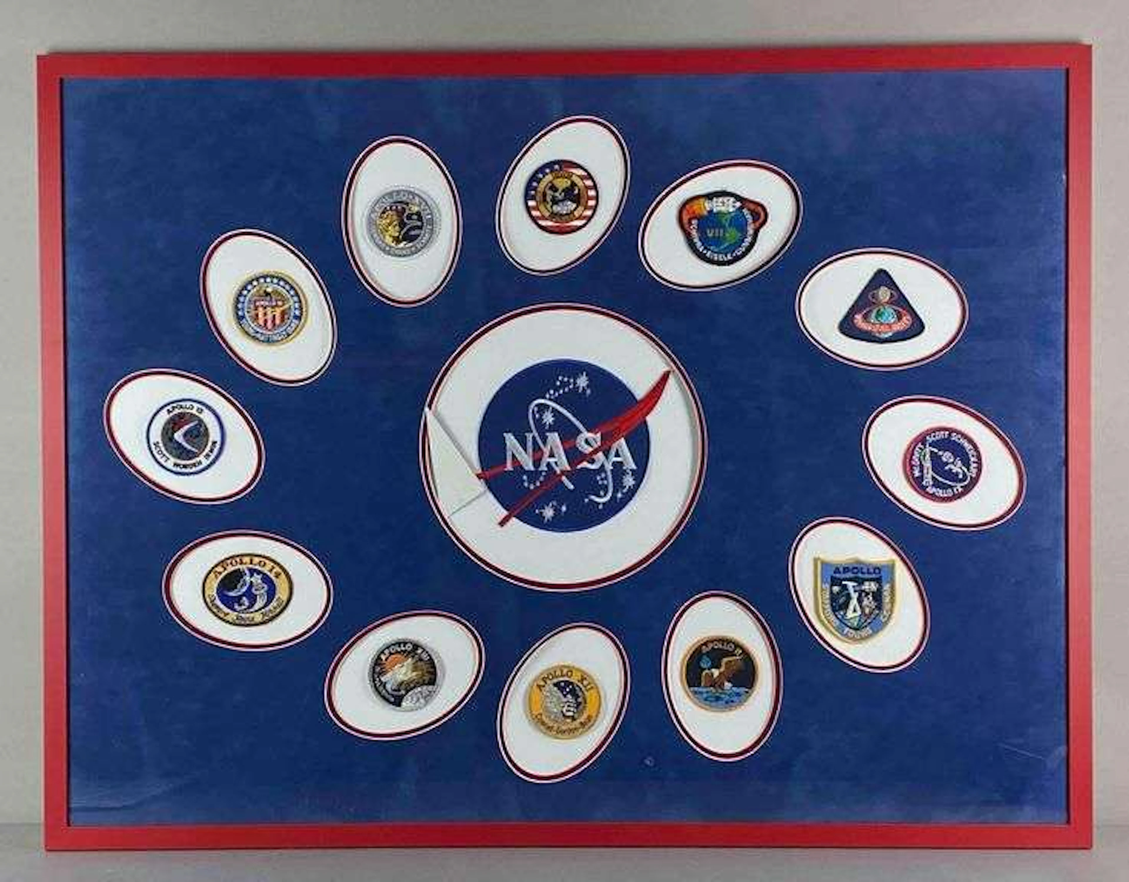 NASA Apollo Mission Patch Collage