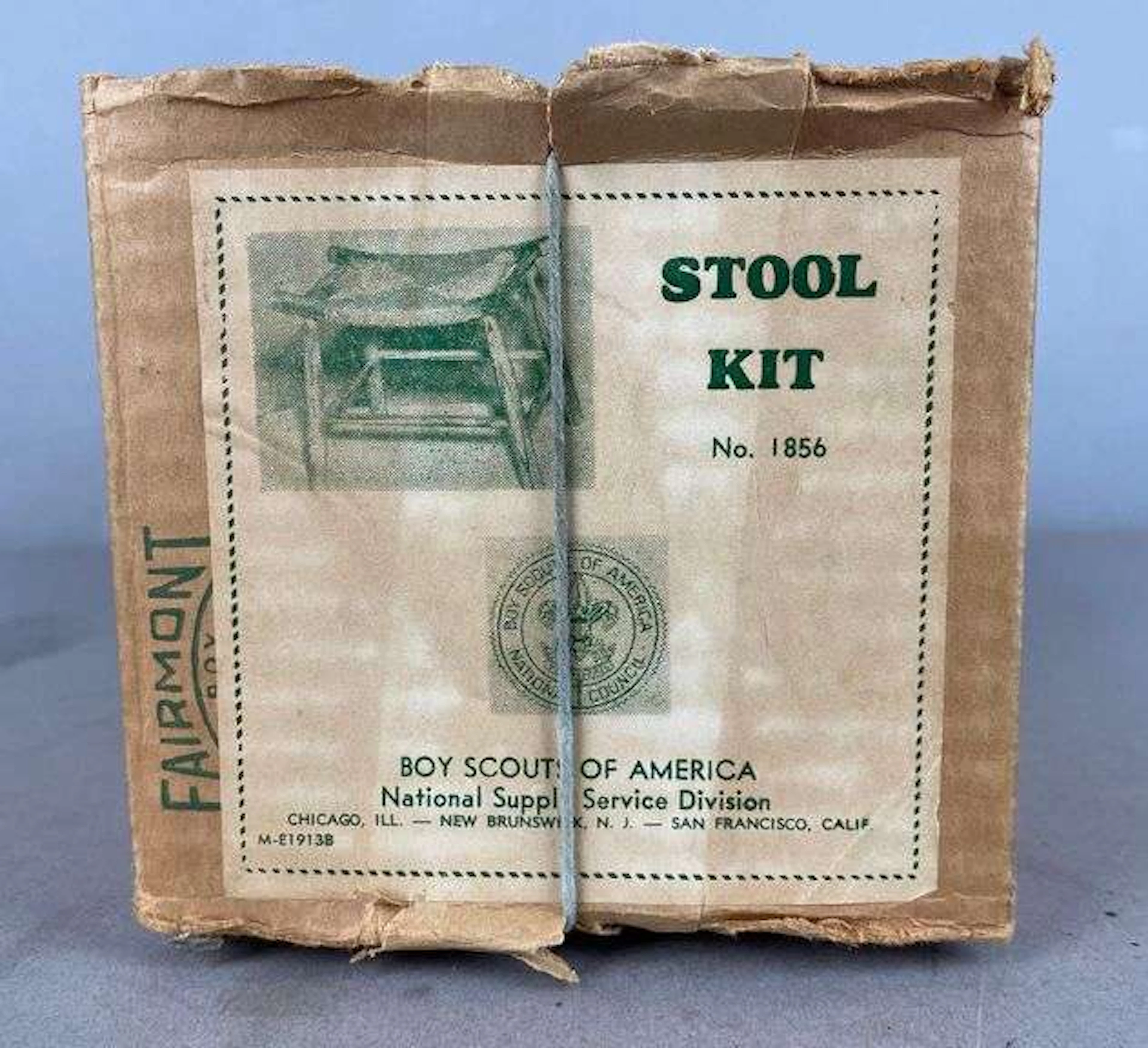 NOS Boy Scouts Stool Kit No. 1856