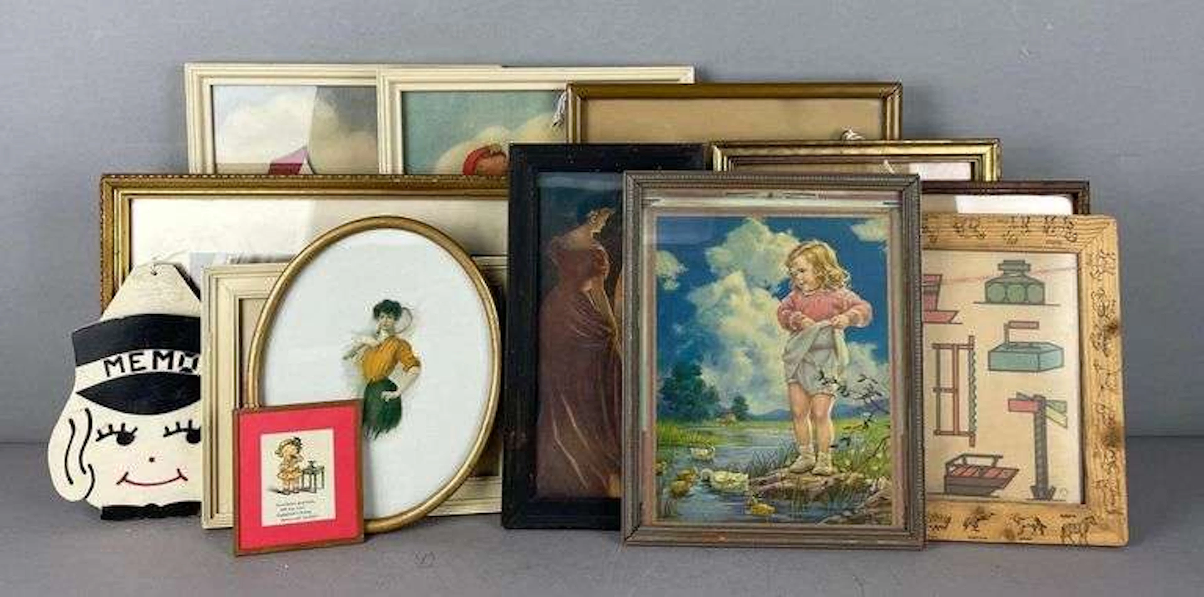 Group of Vintage Children's Prints and More