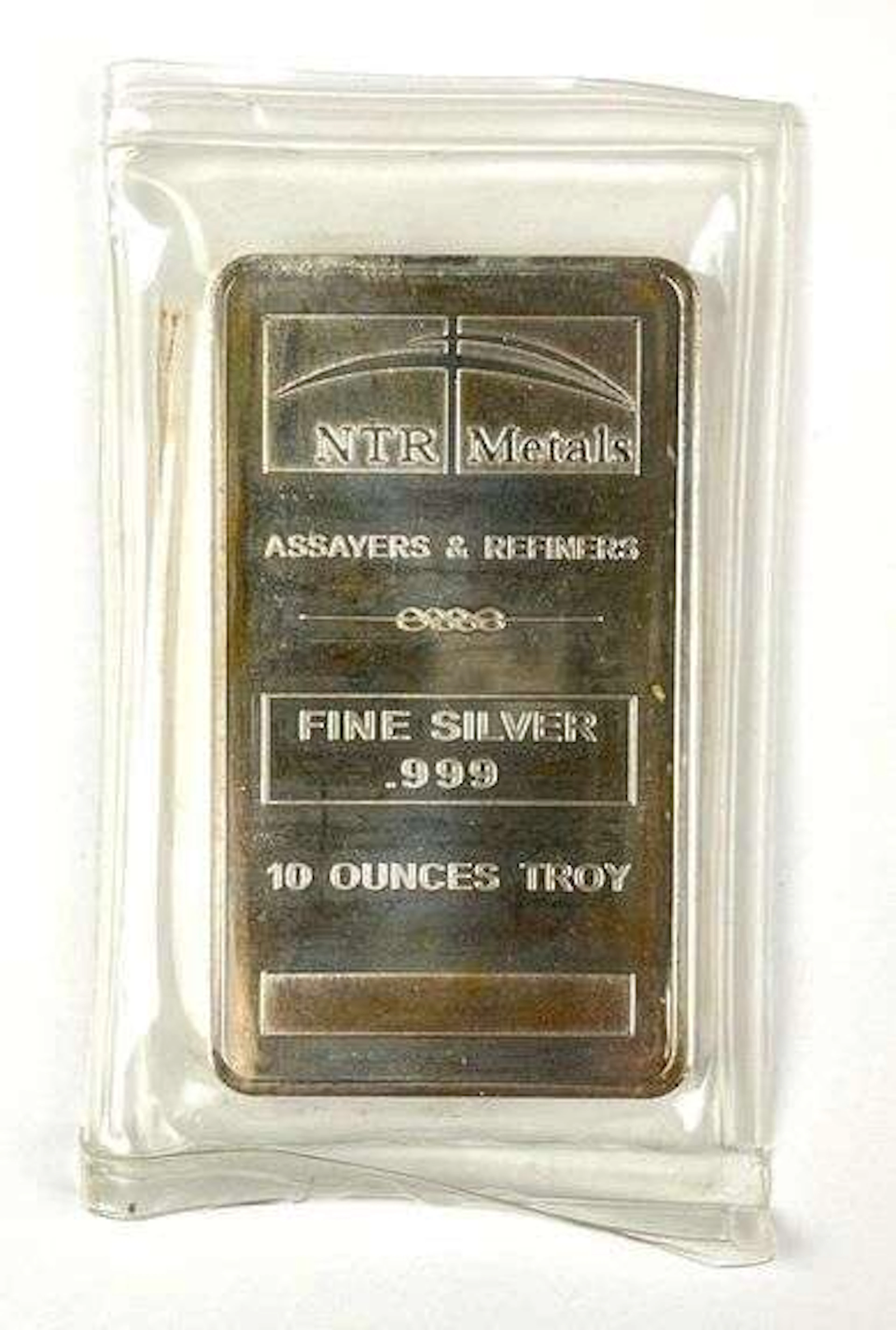 NTR Metals 10 oz .999 Fine Silver Ingot/ Bar