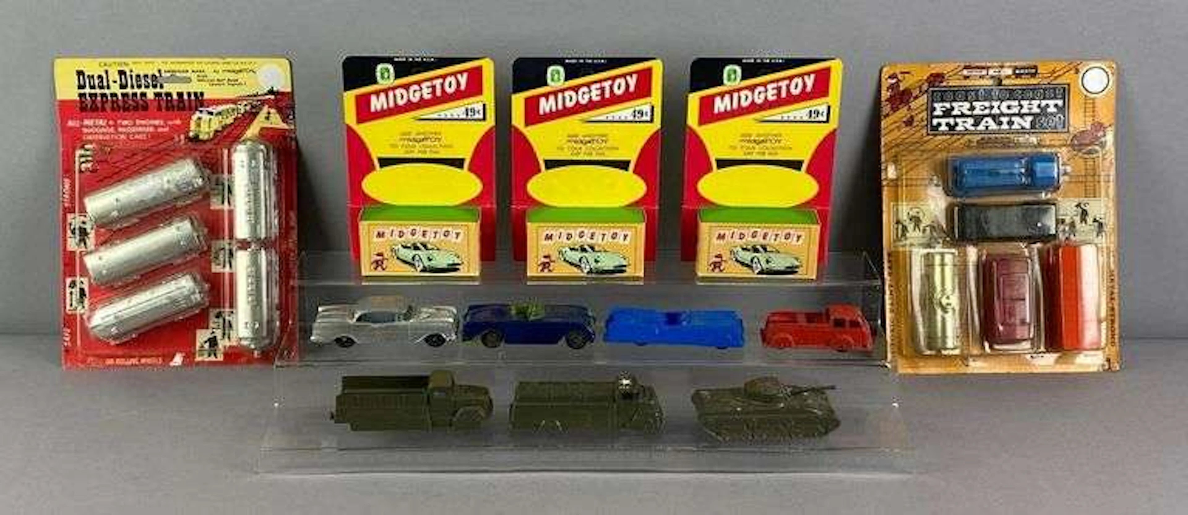 Group of Midgetoy Die-Cast Cars and More