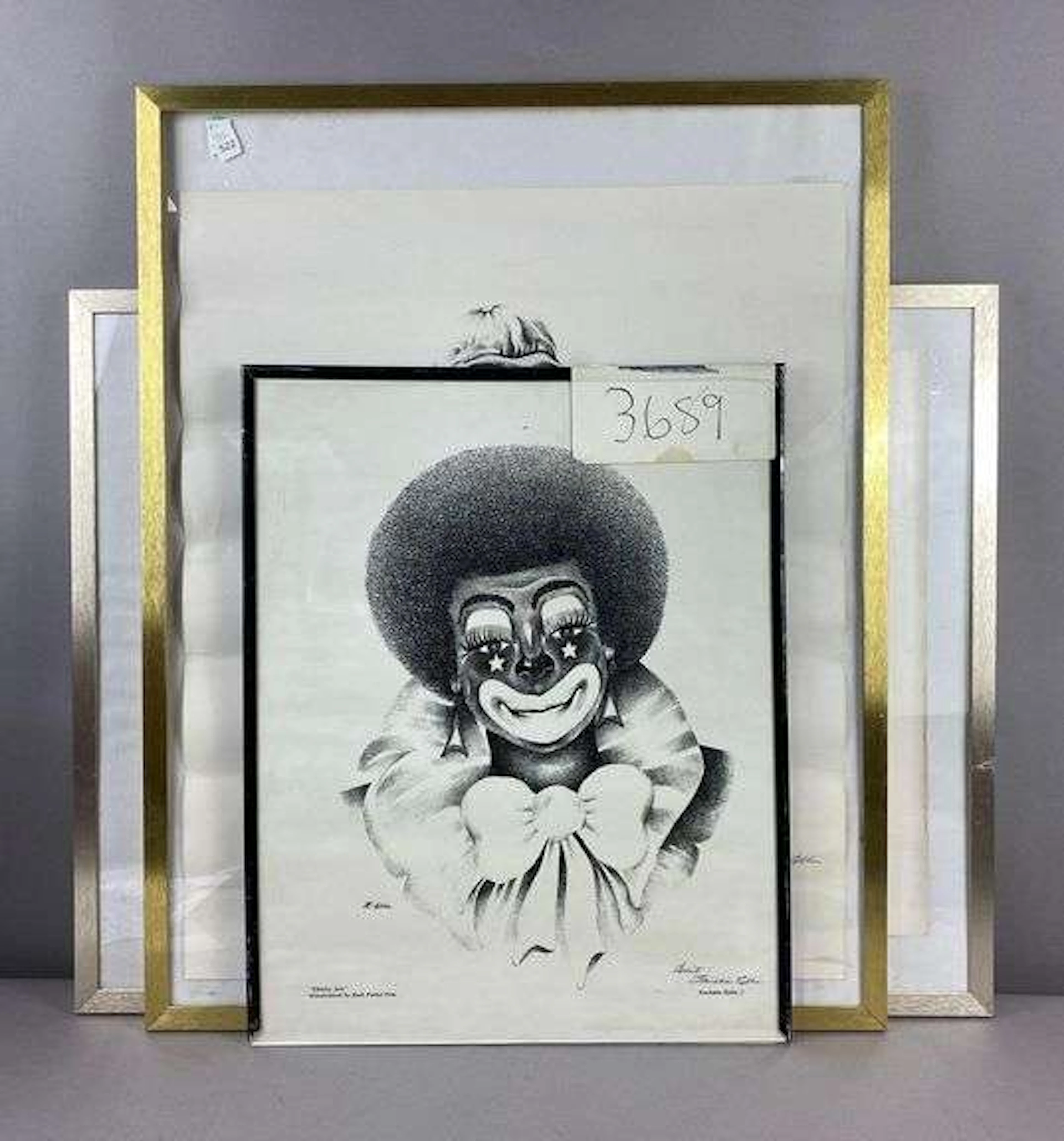 Group of 3 1982 Freddie Ellis Black Americana Prints