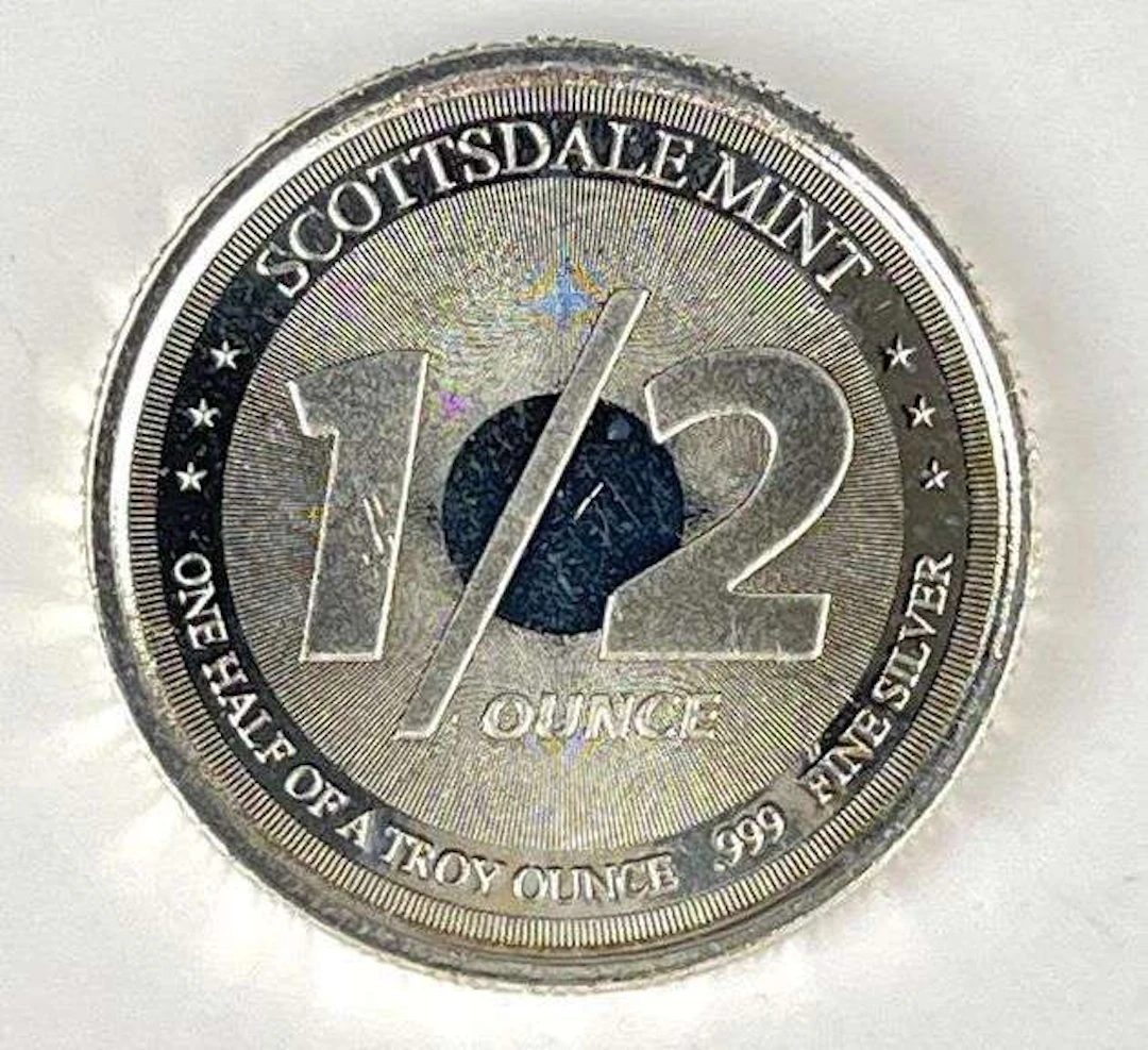 Scottsdale Mint 1/2 oz .999 Fine Silver Round
