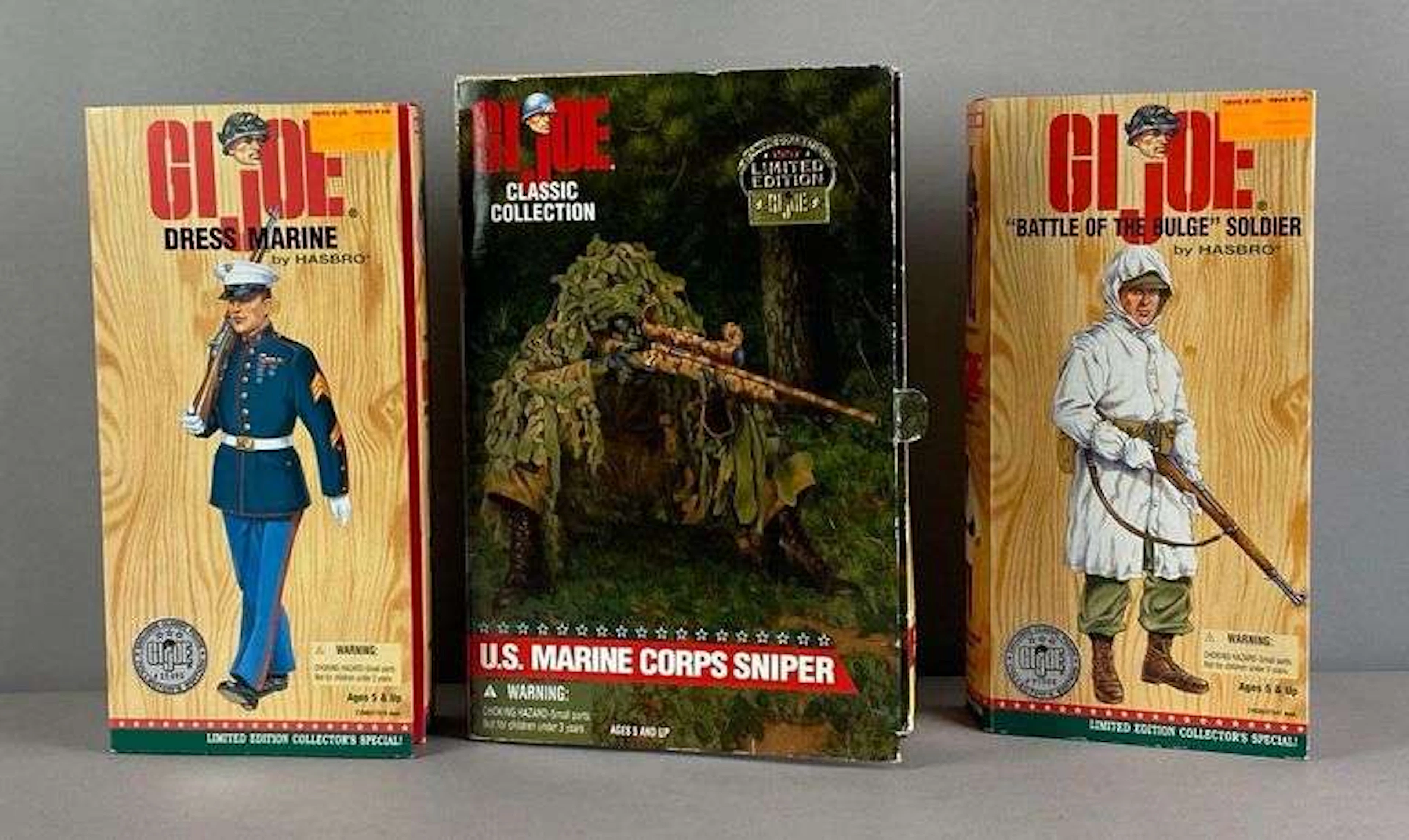 Group of 3 1990s GI Joe Action Figures