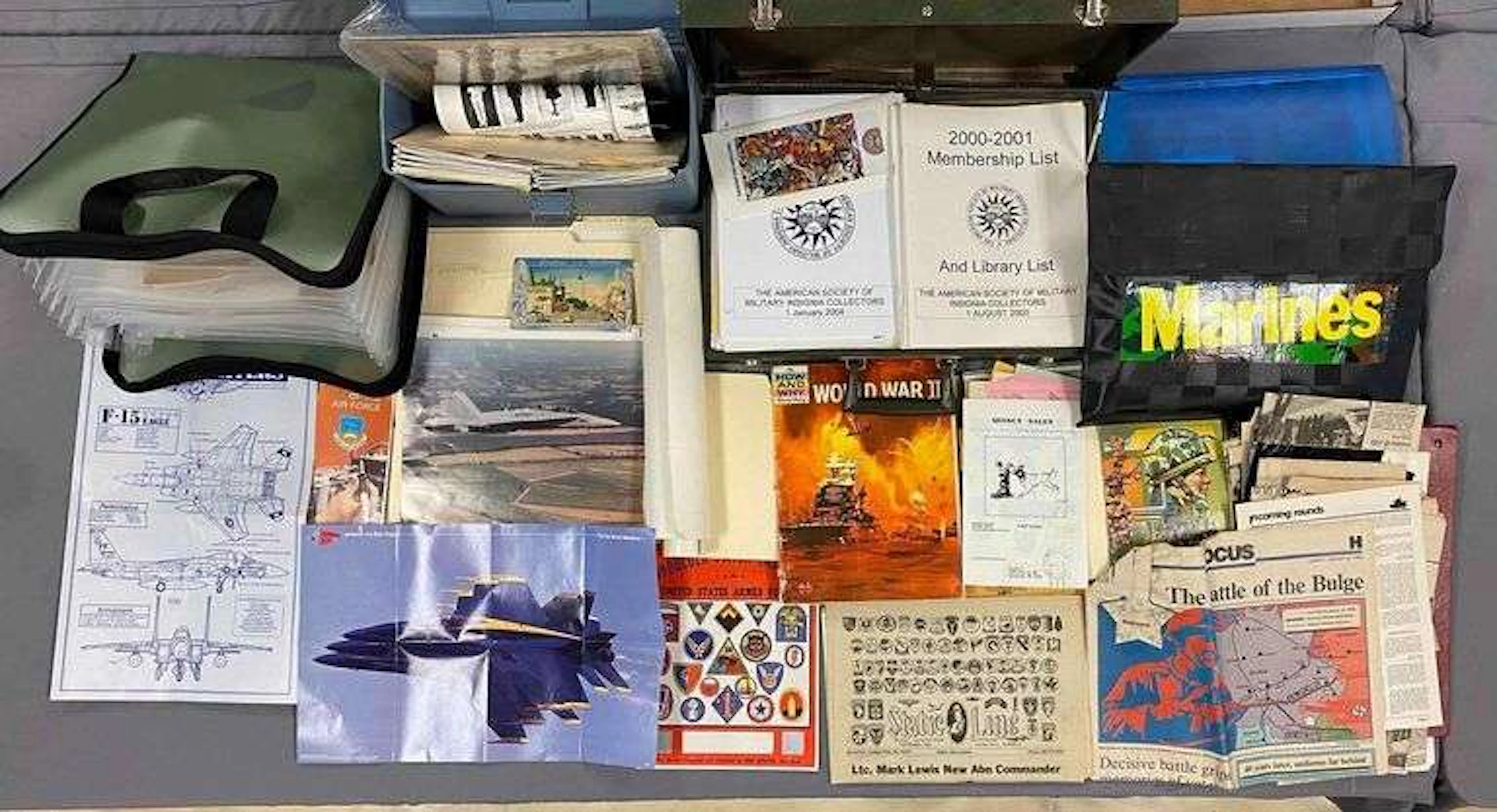 Big Group of American Society of Military Insignias Collectors and More