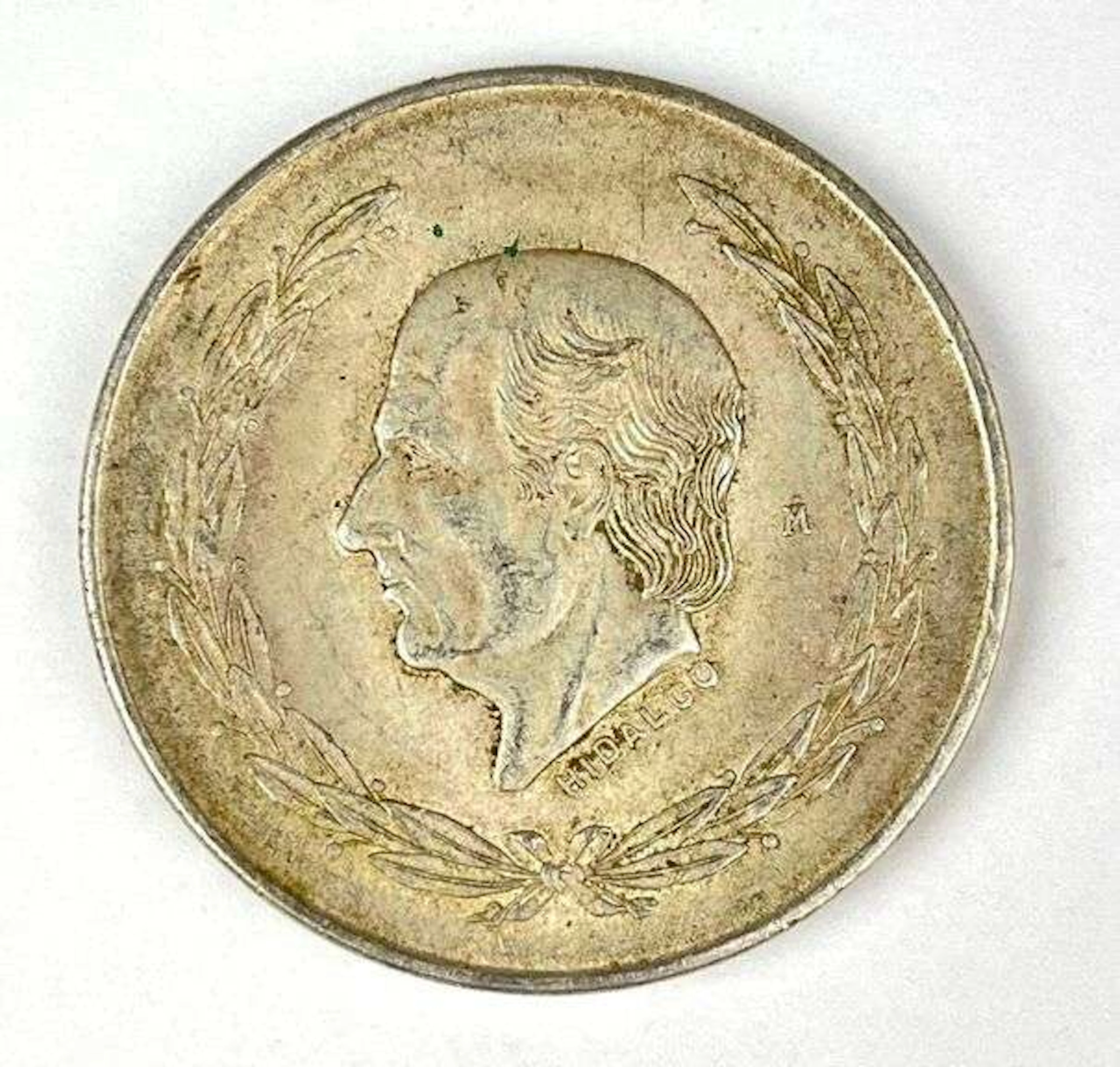 1953 Mexico 5 Pesos Hidalgo 27.8 Grams .720 Silver Coin