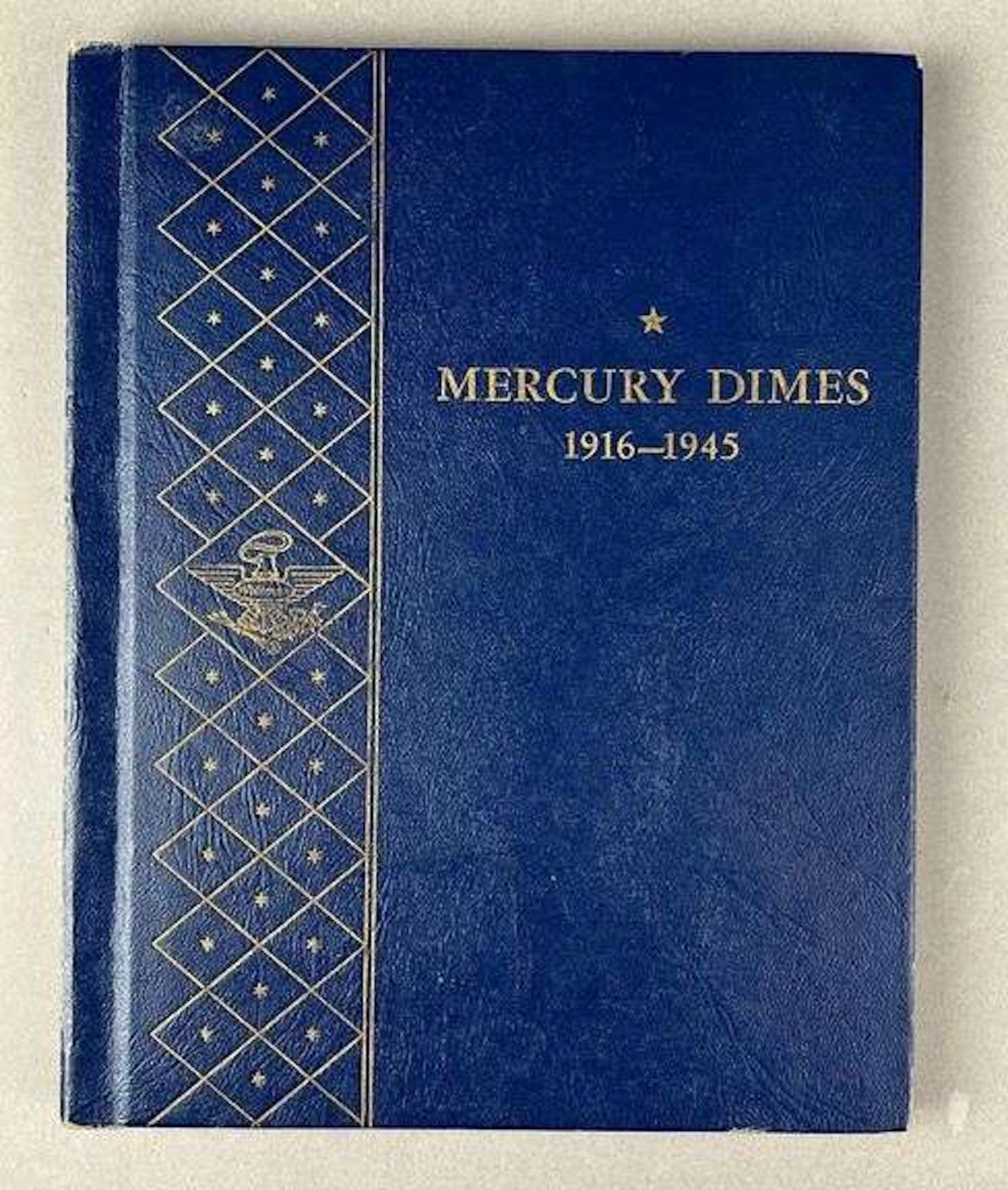 Group of 71 US Mercury 90% Silver Dimes in Whitman Folder