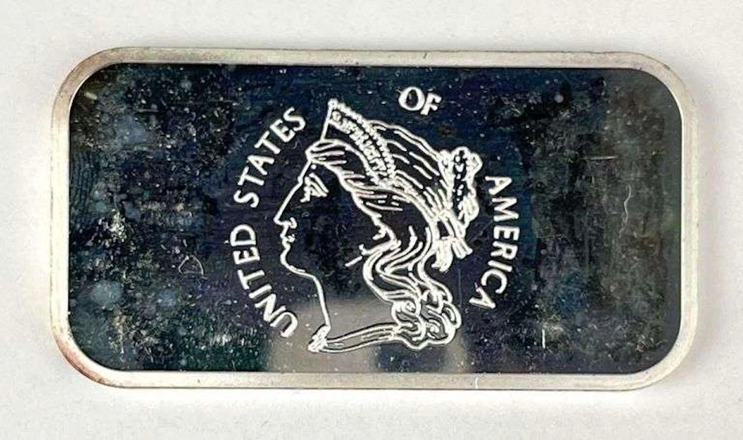 The Washington Mint Liberty 1 oz .999 Fine Silver Ingot/ Bar