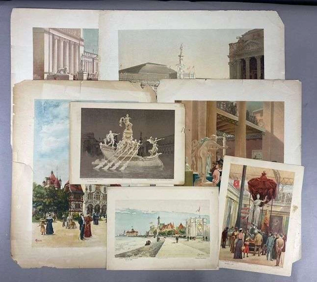 Group of 1893 Chicago World’s Columbian Exposition Prints
