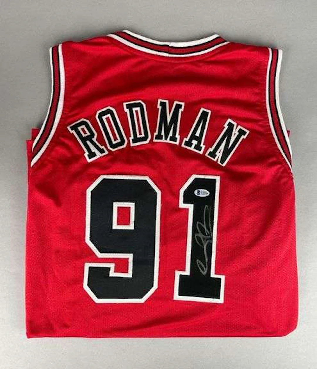 Signed Dennis Rodman Chicago Bulls Jersey