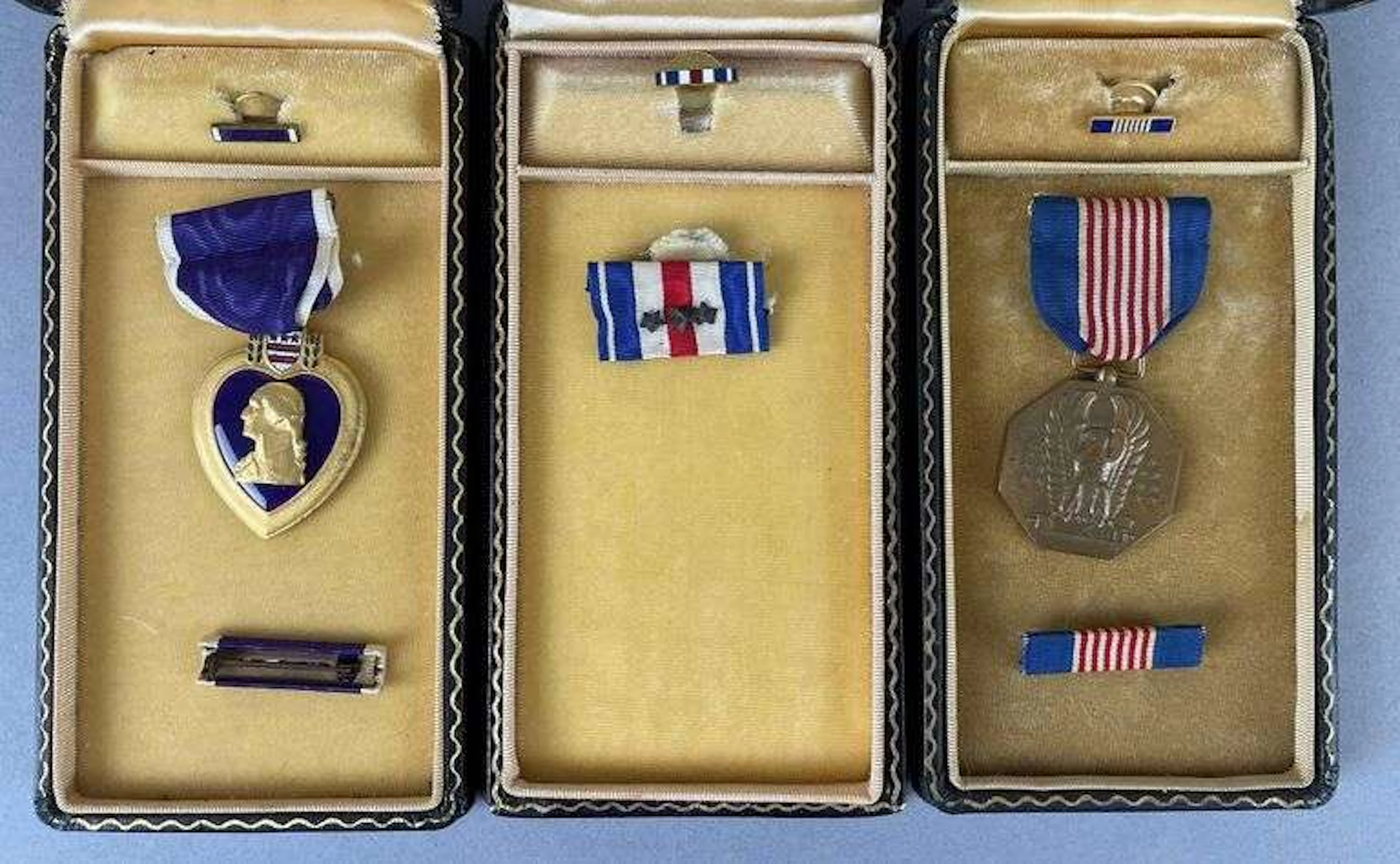 WW2 Purple Heart Medal with Case and More