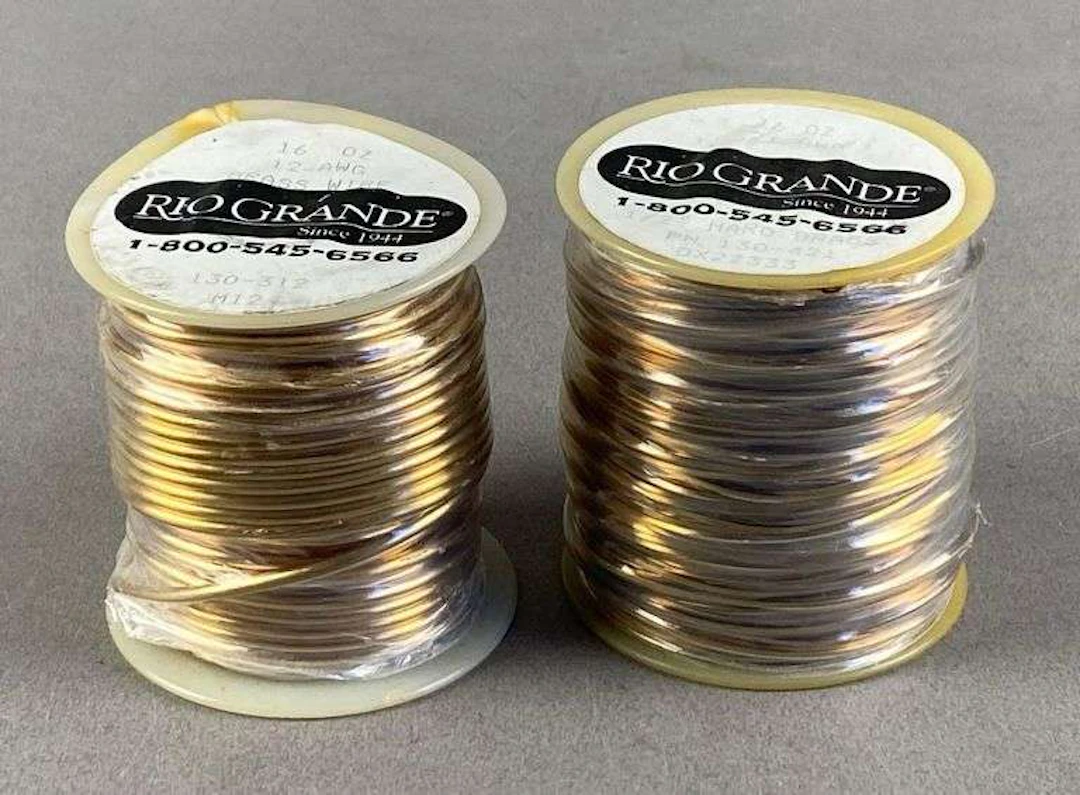 Group of 16 oz Brass Wire Spools
