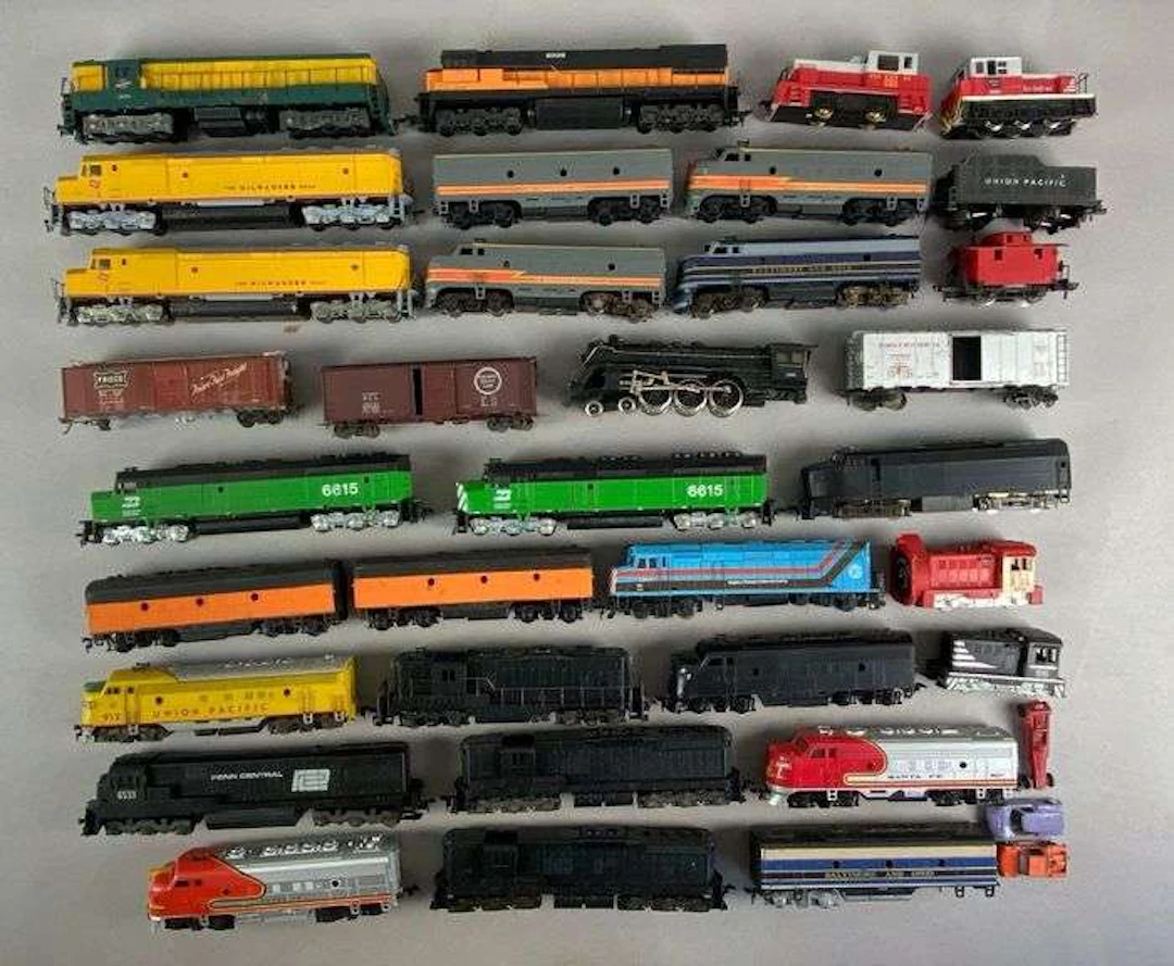 Group of HO Scale Locomotives and More