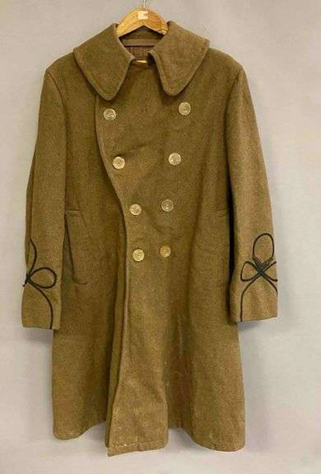 WW1 37th Division US Officer OD Wool Overcoat