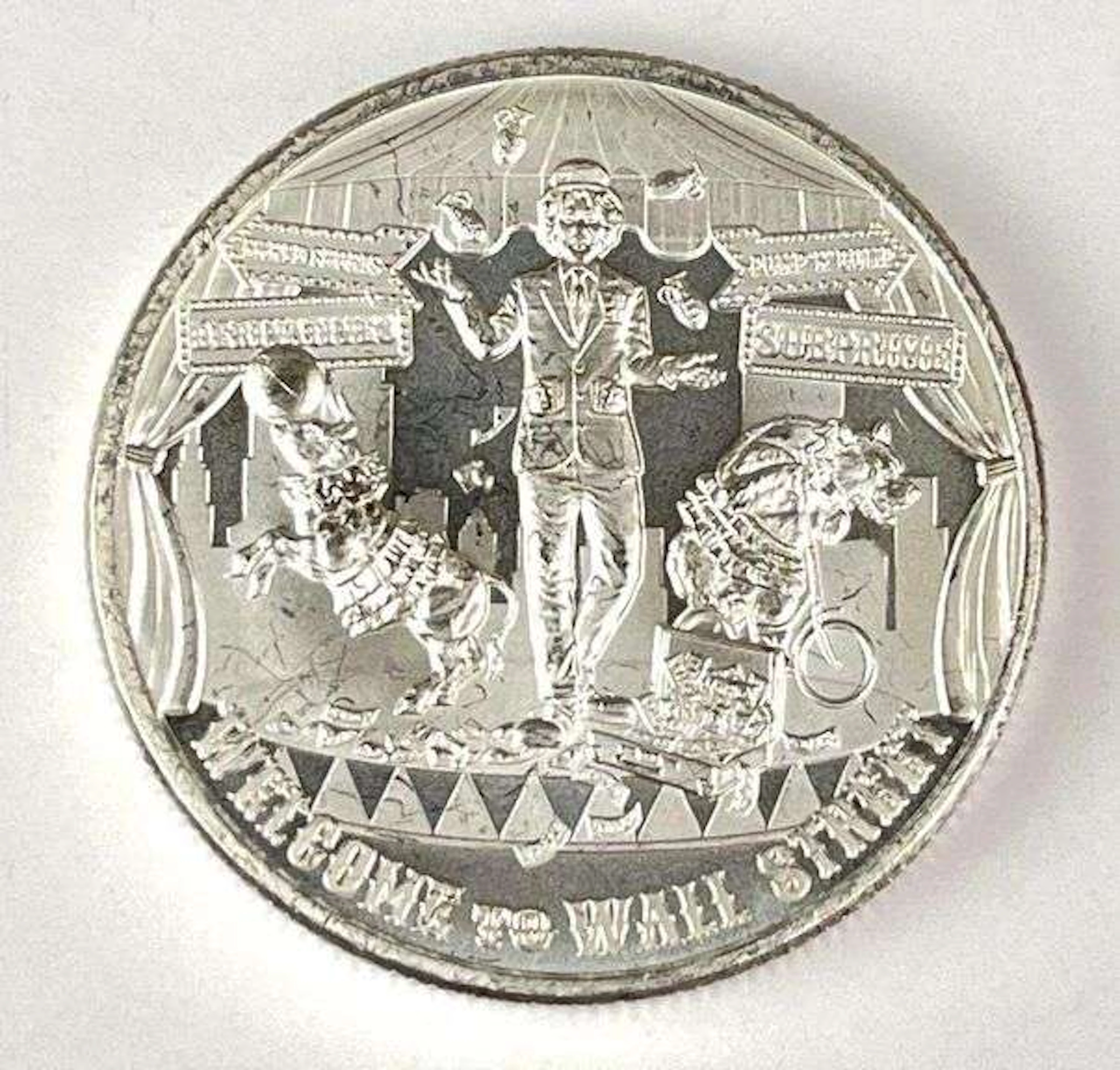2022 The Awakening Welcome to Wall Street 2 oz .9999 Silver Round