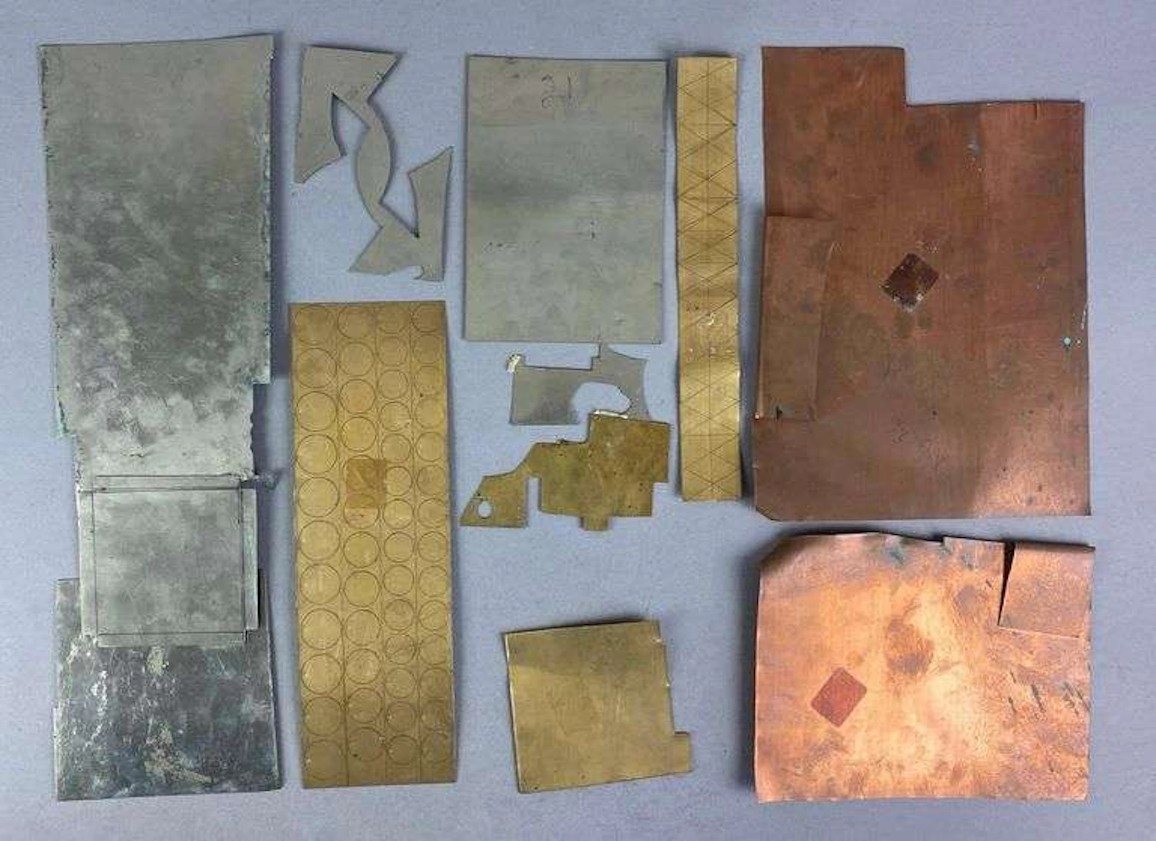 Group of Assorted Metal Sheets