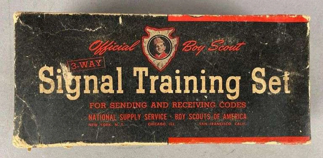 Vintage Official Boy Scout 3 Way Signal Training Set
