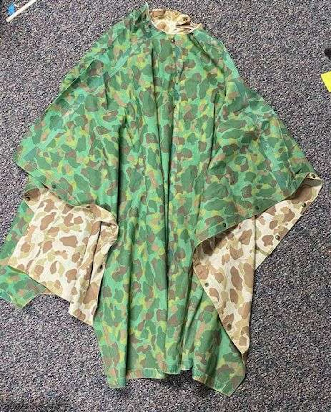 WW2 United States Navy Camo Poncho