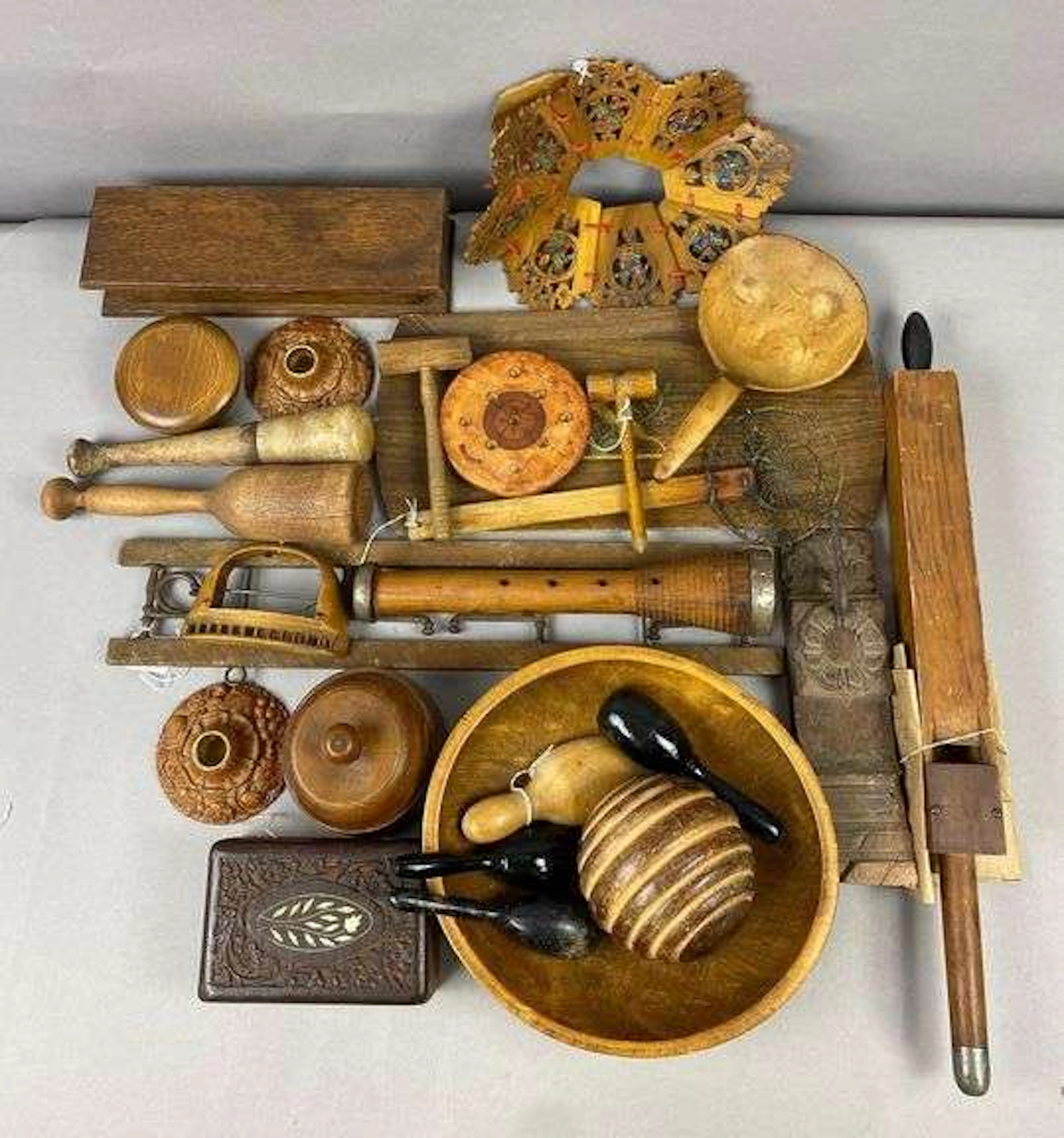 Group of Primitive Woodworks and More