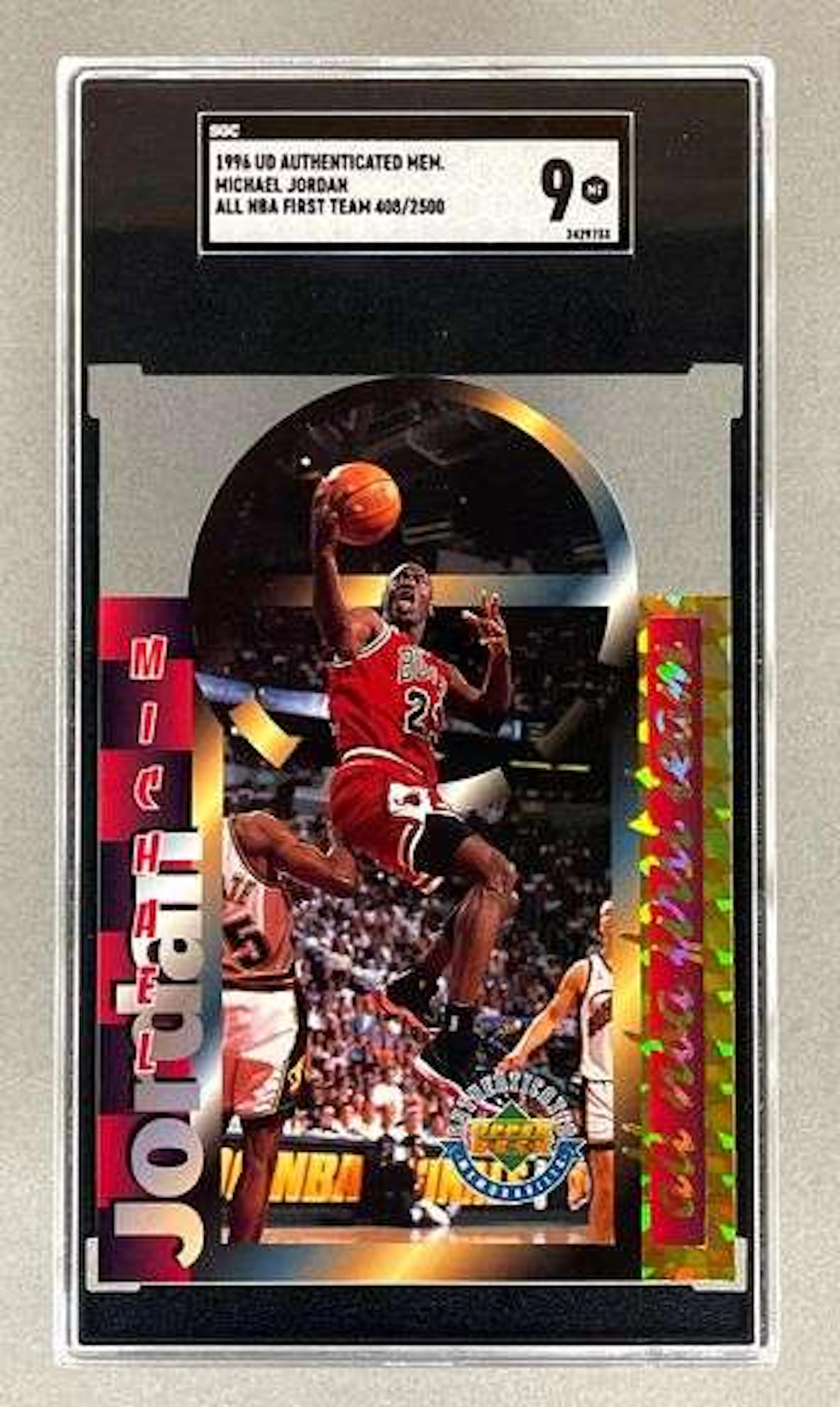 1996 Upper Deck Authenticated Memorabilia Michael Jordan All NBA First