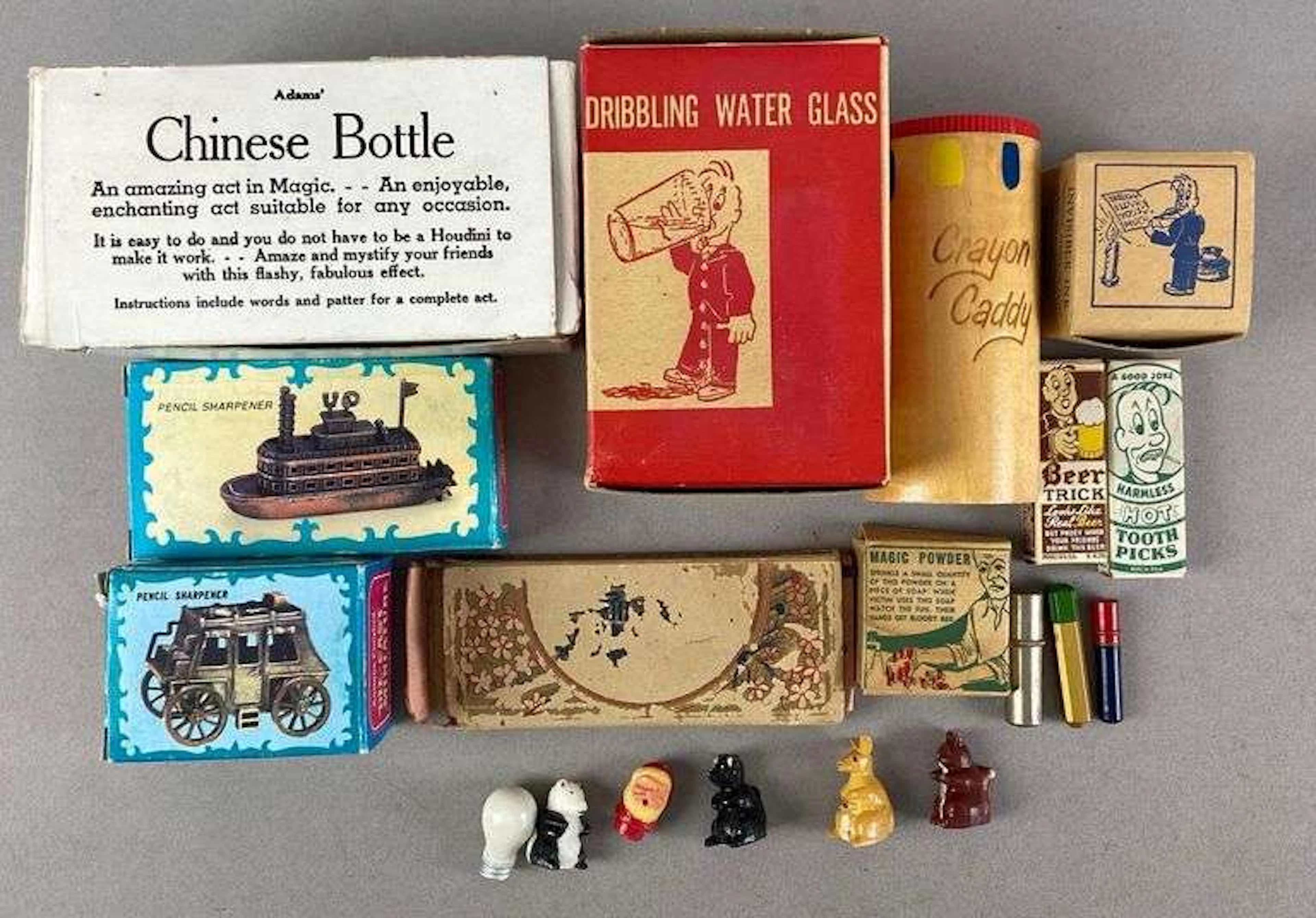 Group of Vintage Pencil Accessories and More