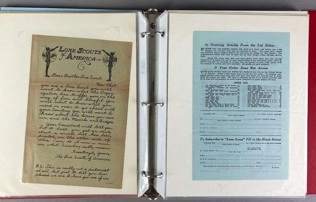Album of Chicago IL Lone Scouts of America Ephemera