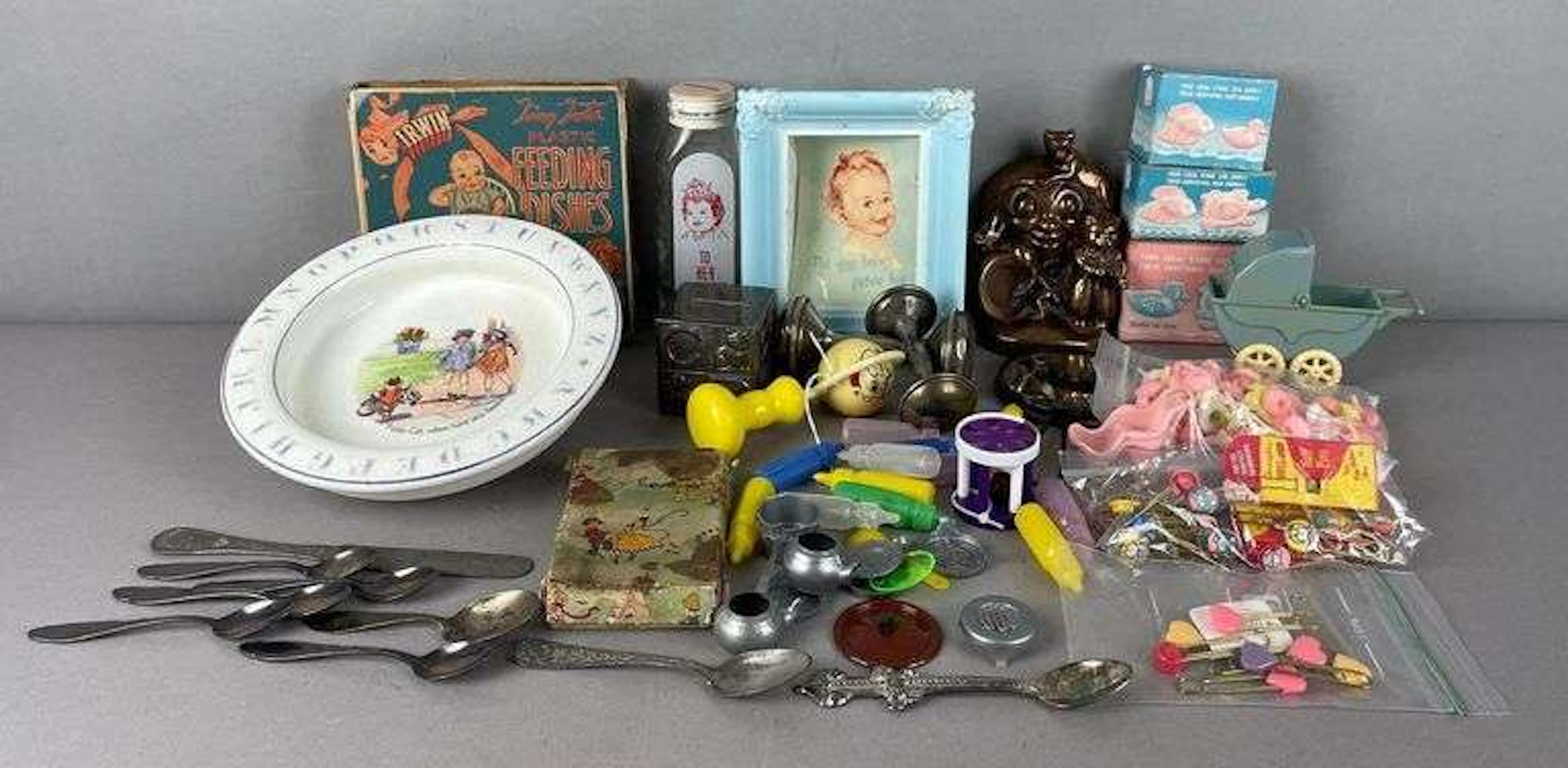 Group of Vintage Baby Items