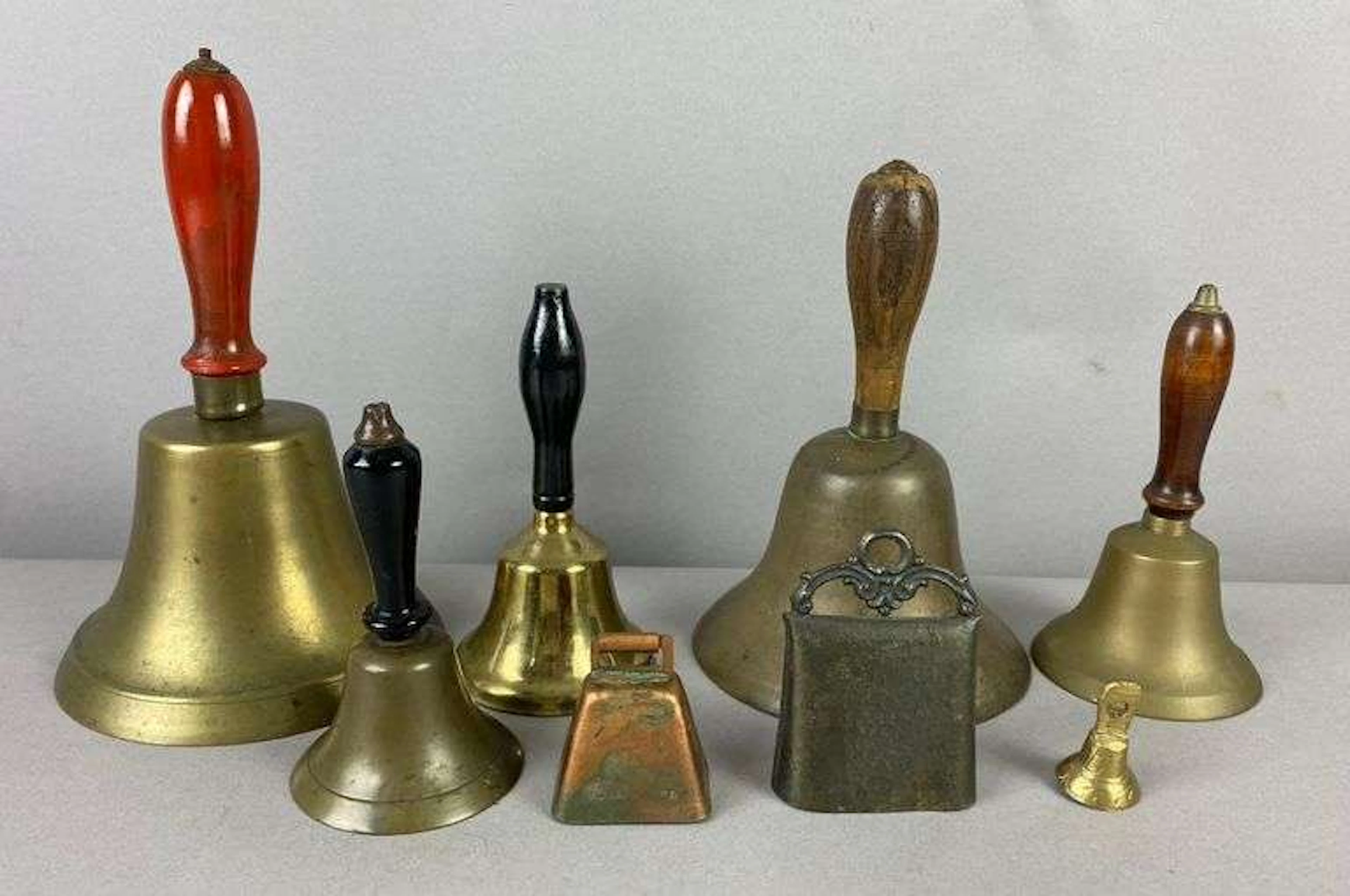 Group of 8 Brass Bells and More