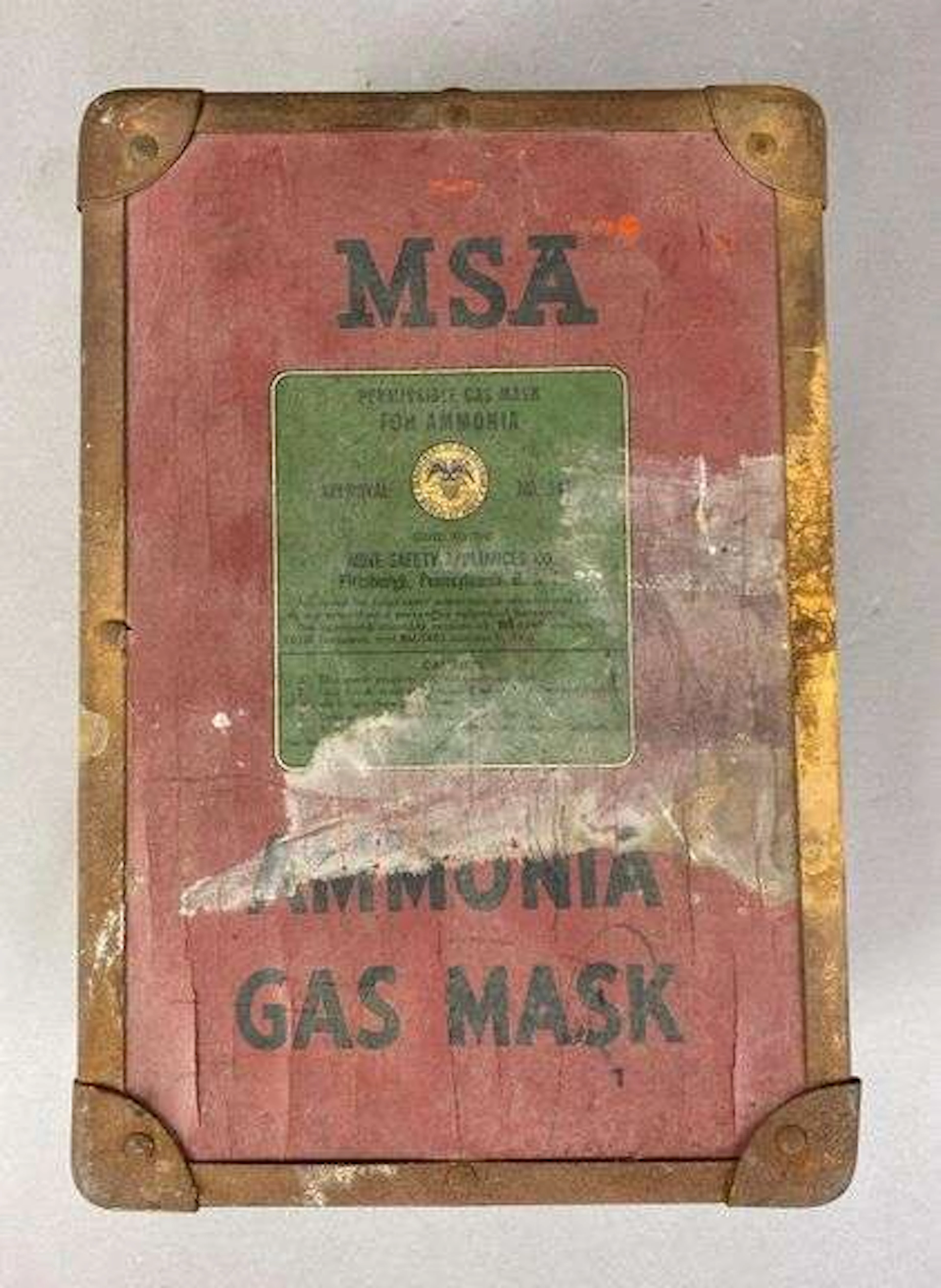 Vintage MSA Ammonia All Vision Mask With Case