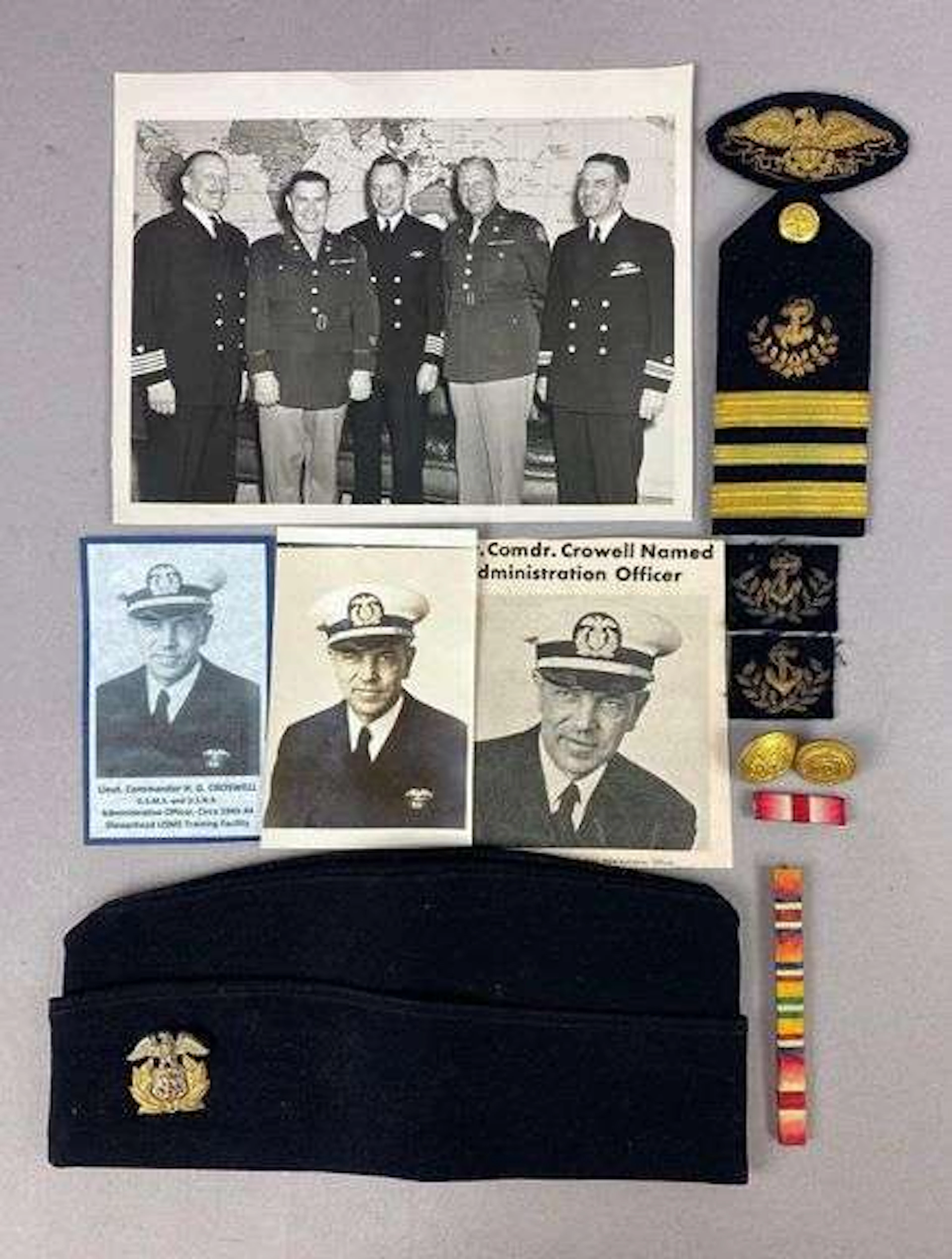 Group of Assorted Named WW2 Merchant Marine Officer Items