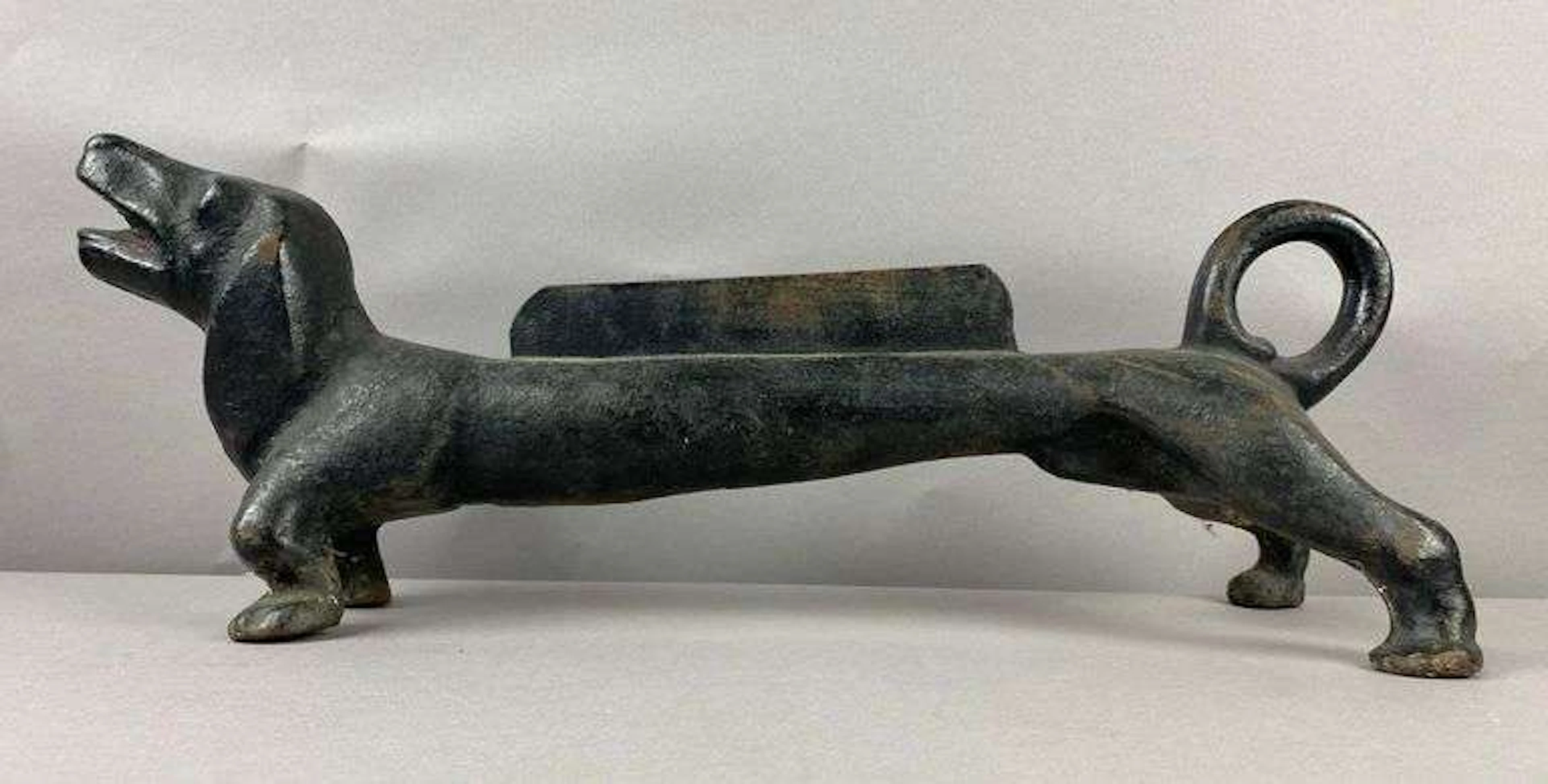 Vintage Cast Iron Dachshund Boot Scraper