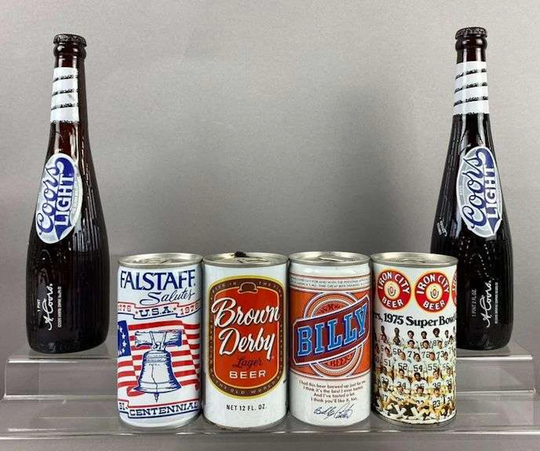 Group of 1970’s Beer Advertising Cans and More