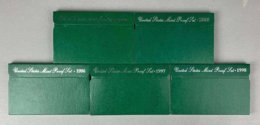 Group of 5 US Mint Coin Proof Sets