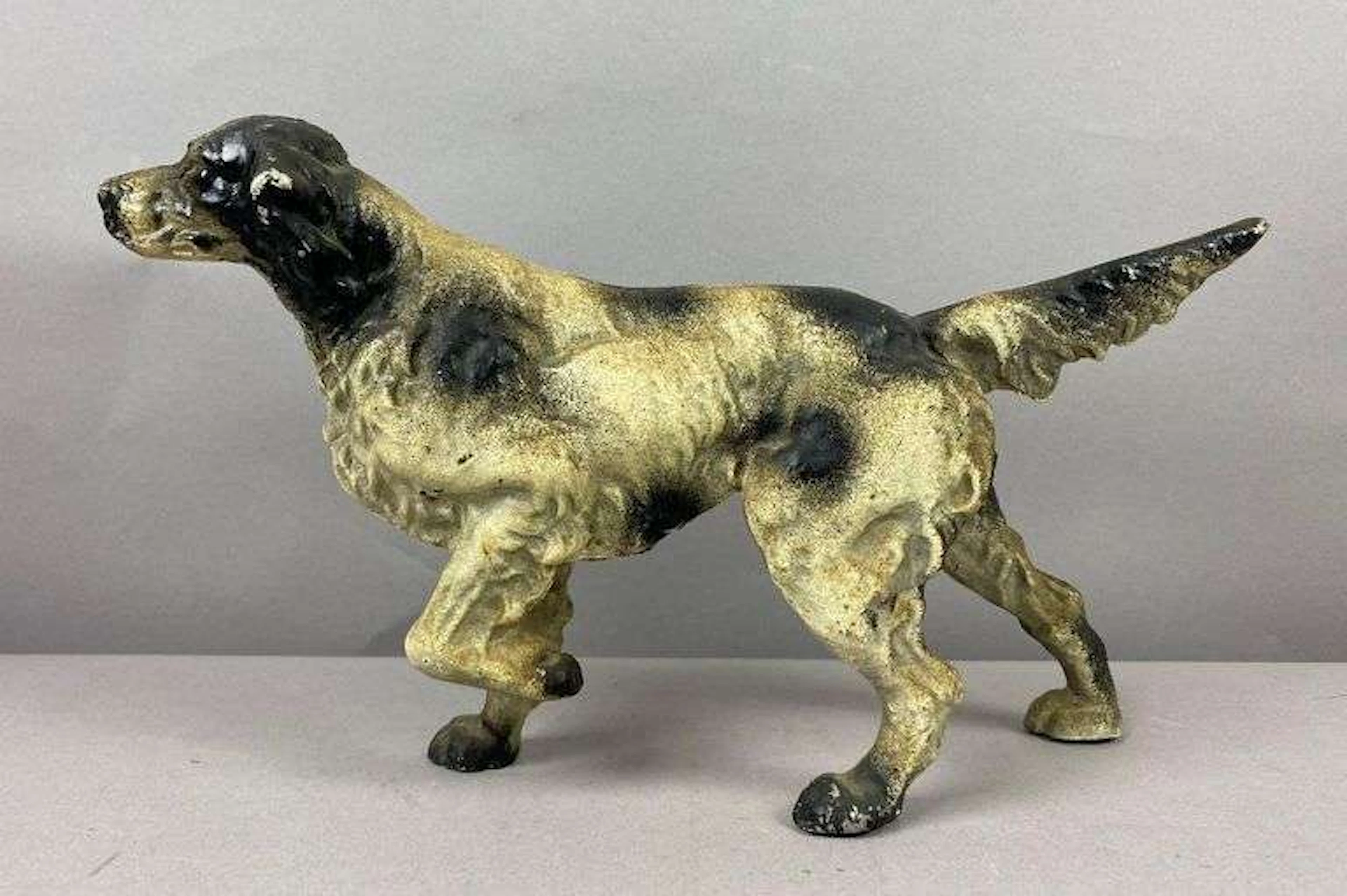Antique 1920’s Hubley Cast-Metal Hunting Dog Doorstop