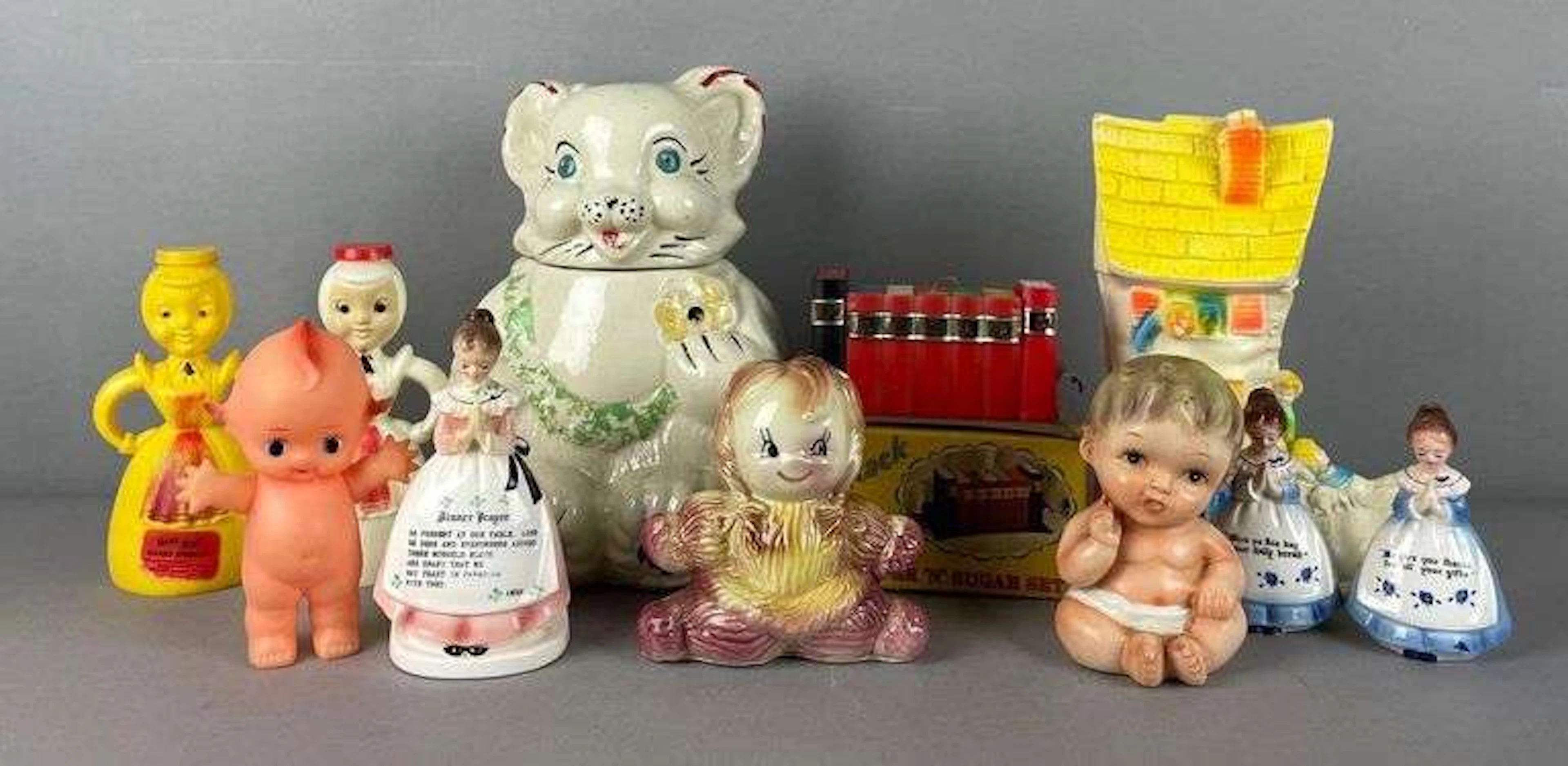 Group of Vintage Childrens Figurines and More