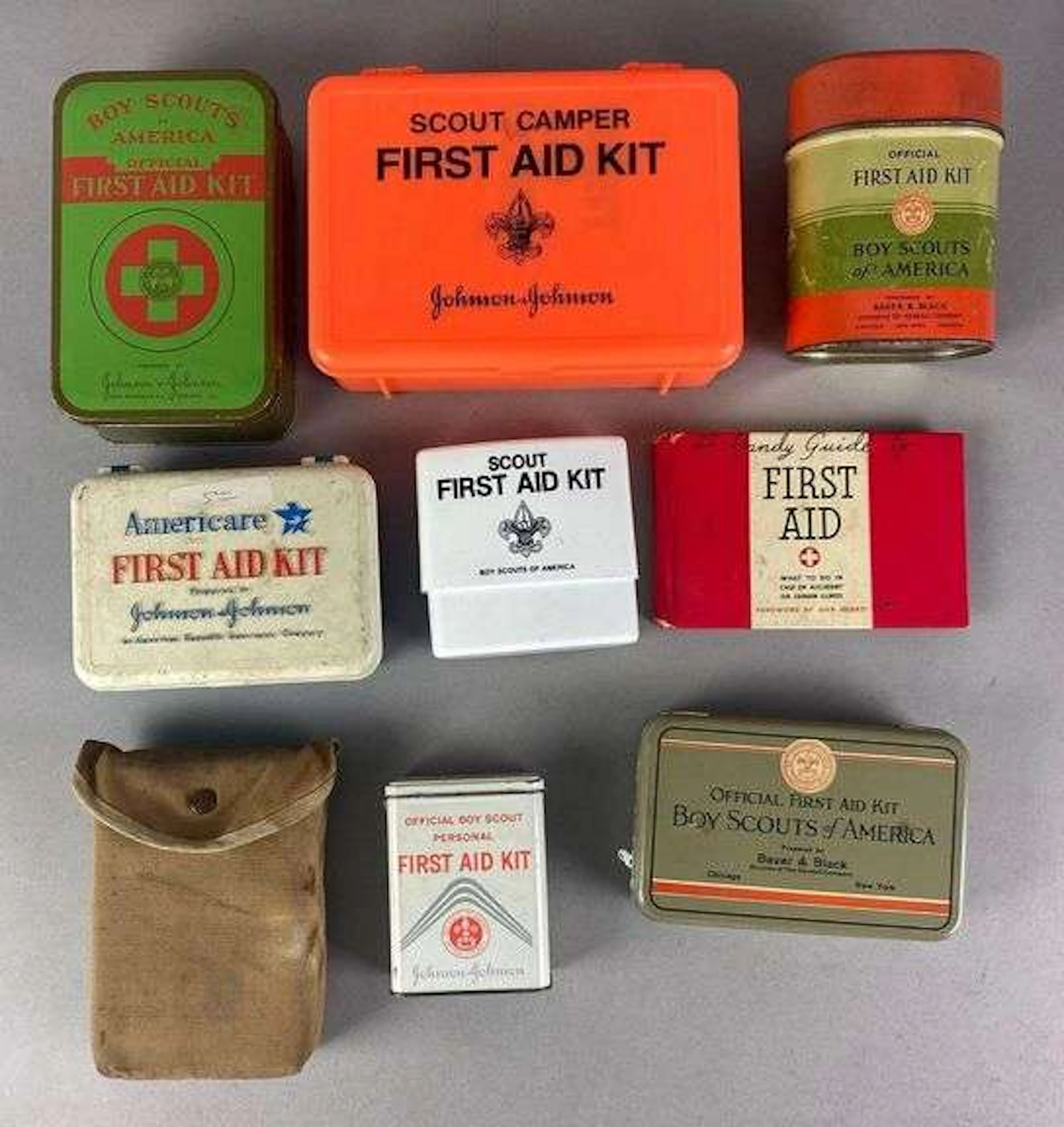 Group of Vintage BSA First Aid Kits