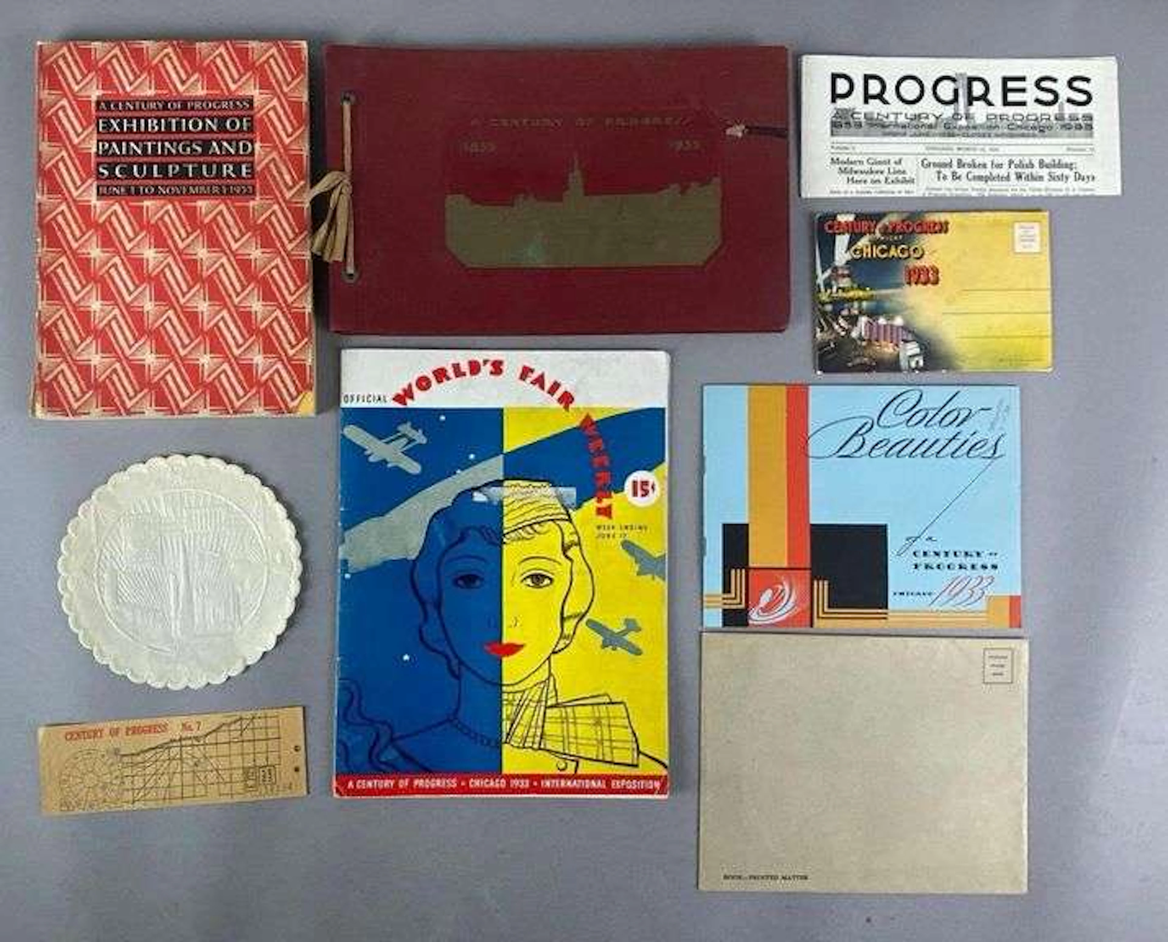 Group of 1933/1934 Chicago Worlds Fair Ephemera